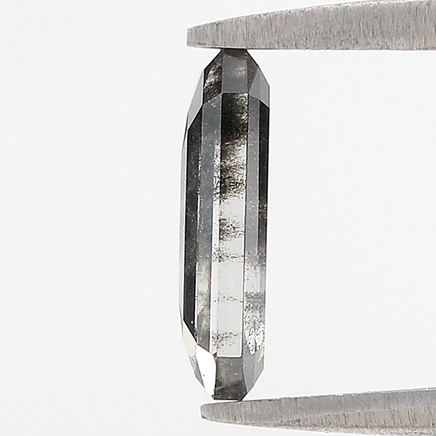 1.60 CT Emerald Rose Cut Salt And Pepper Lab Grown 9.95 MM Loose Diamond CVD Fancy Black Grey Color Lab Created Antique Cut Diamonds N2635