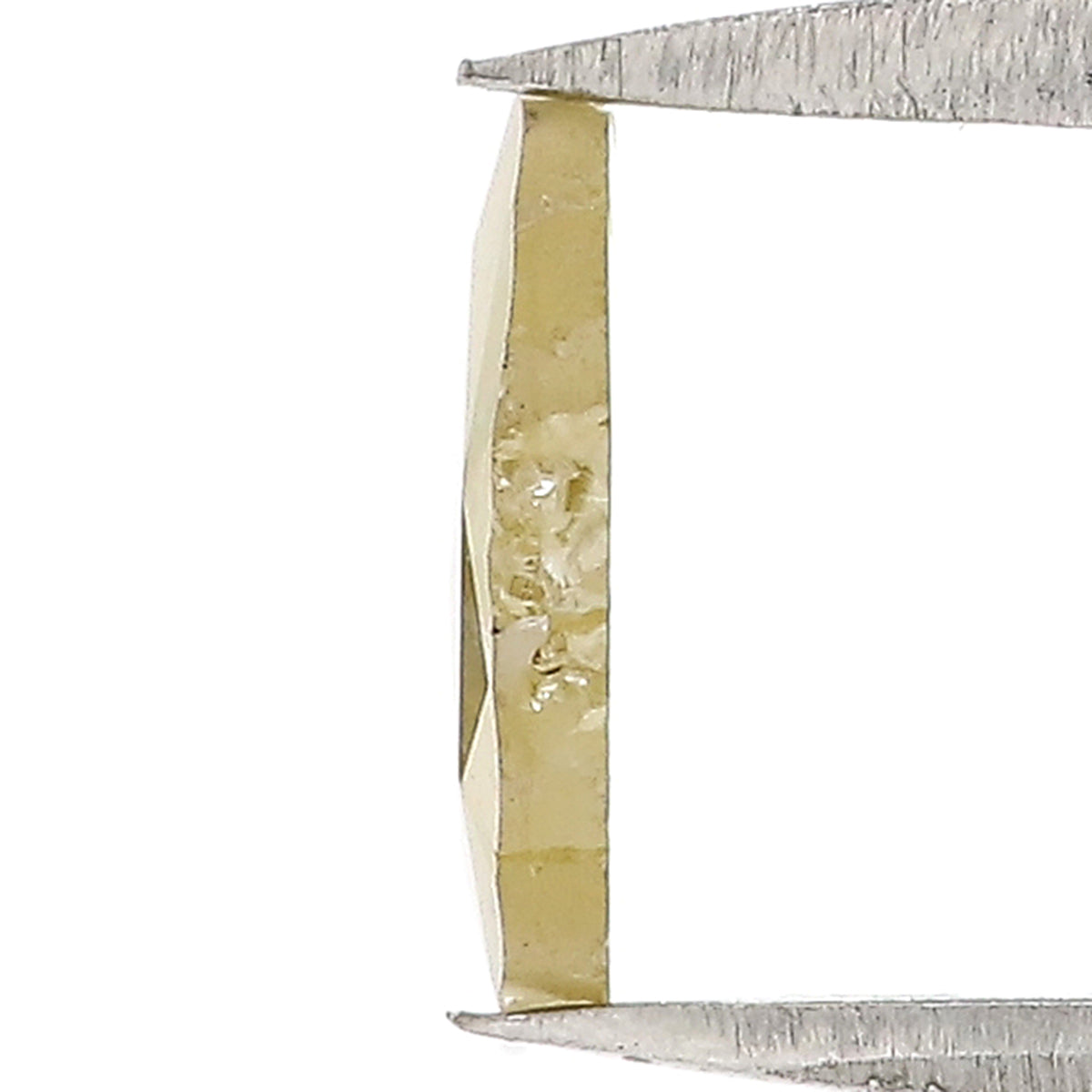 1.14 CT Natural Loose Slice Shape Diamond Yellow Color Irregular Cut Diamond 8.25 MM Natural Loose Diamond Slice Rose Cut Diamond QL3025