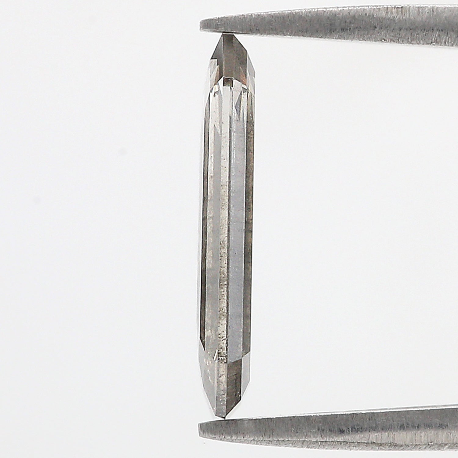 2.65 CT Emerald Rose Cut Salt And Pepper Lab Grown 14.45 MM Loose Diamond CVD Fancy Black Grey Color Lab Created Antique Cut Diamonds L3529