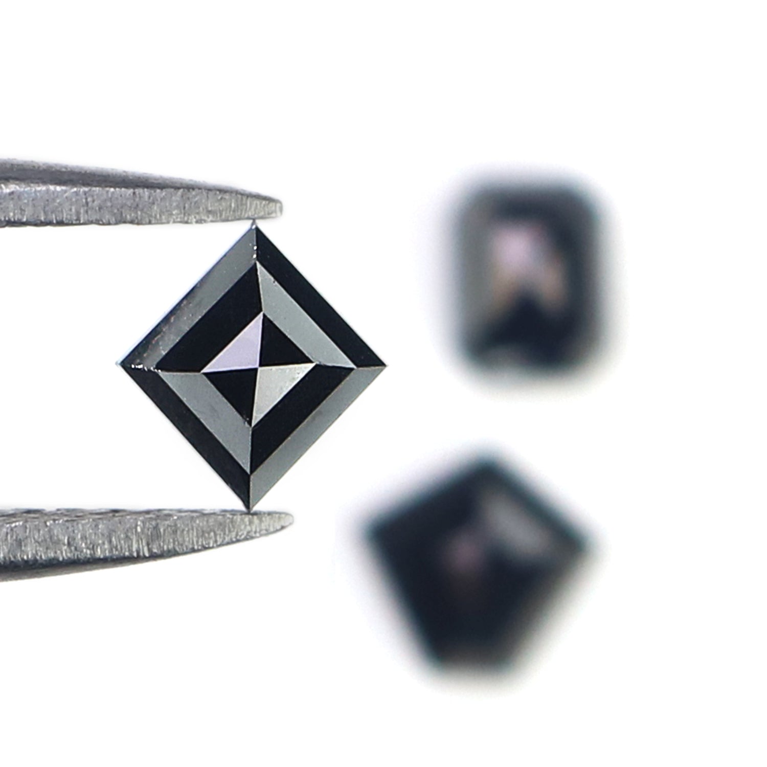 1.01 CT Natural Loose Mix Shape Diamond Black Color Mix Shape Cut Diamond 4.25 MM Natural Loose Black Color Mix Shape Rose Cut Diamond N621