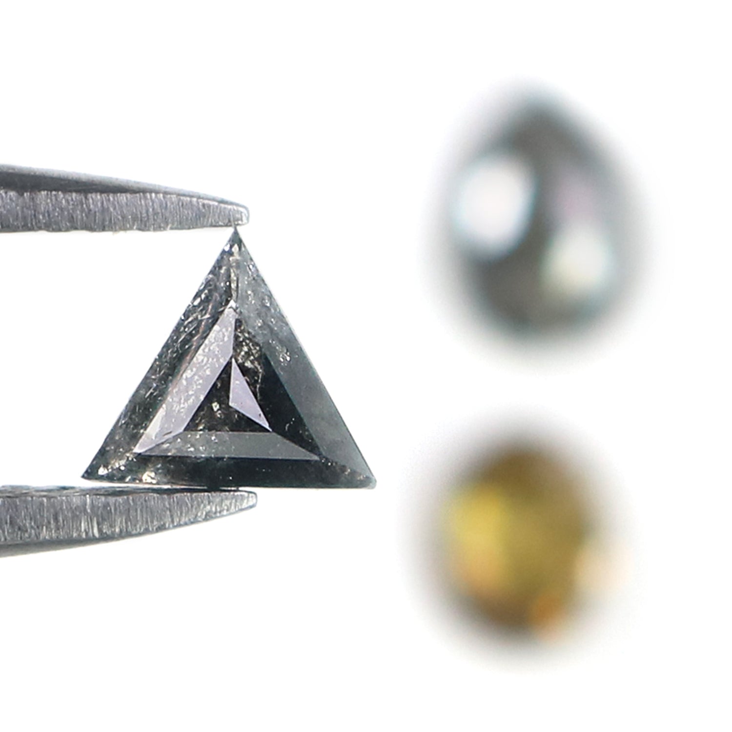 0.71 CT Natural Loose Mix Shape Diamond Salt And Pepper Mix Shape Diamond 4.25 MM Black Grey Color Mix Shape Shape Rose Cut Diamond QL1186