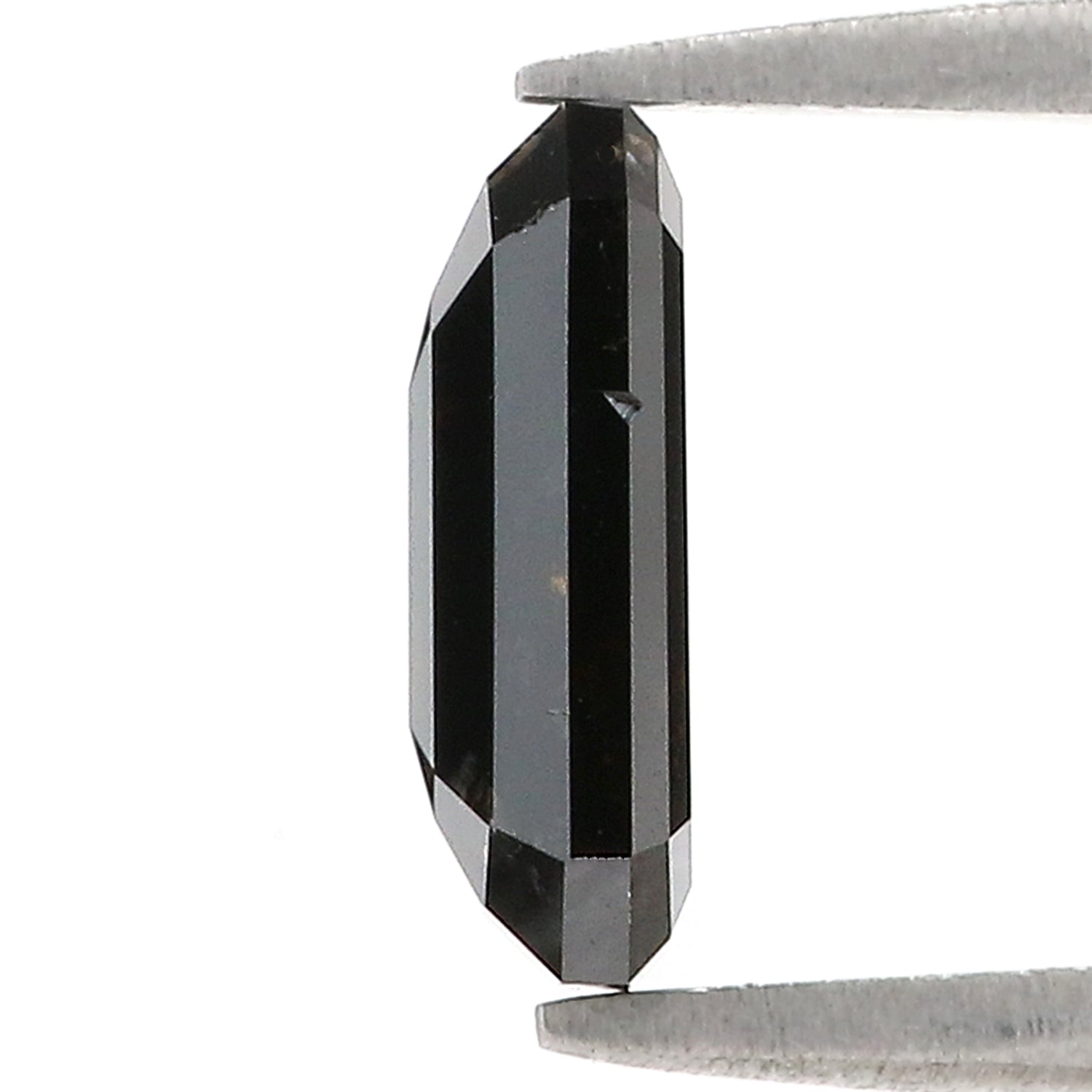 2.16 CT Natural Loose Emerald Shape Diamond Black Color Emerald Cut Diamond 10.10 MM Natural Brown Diamond Emerald Rose Cut Diamond LQ3372
