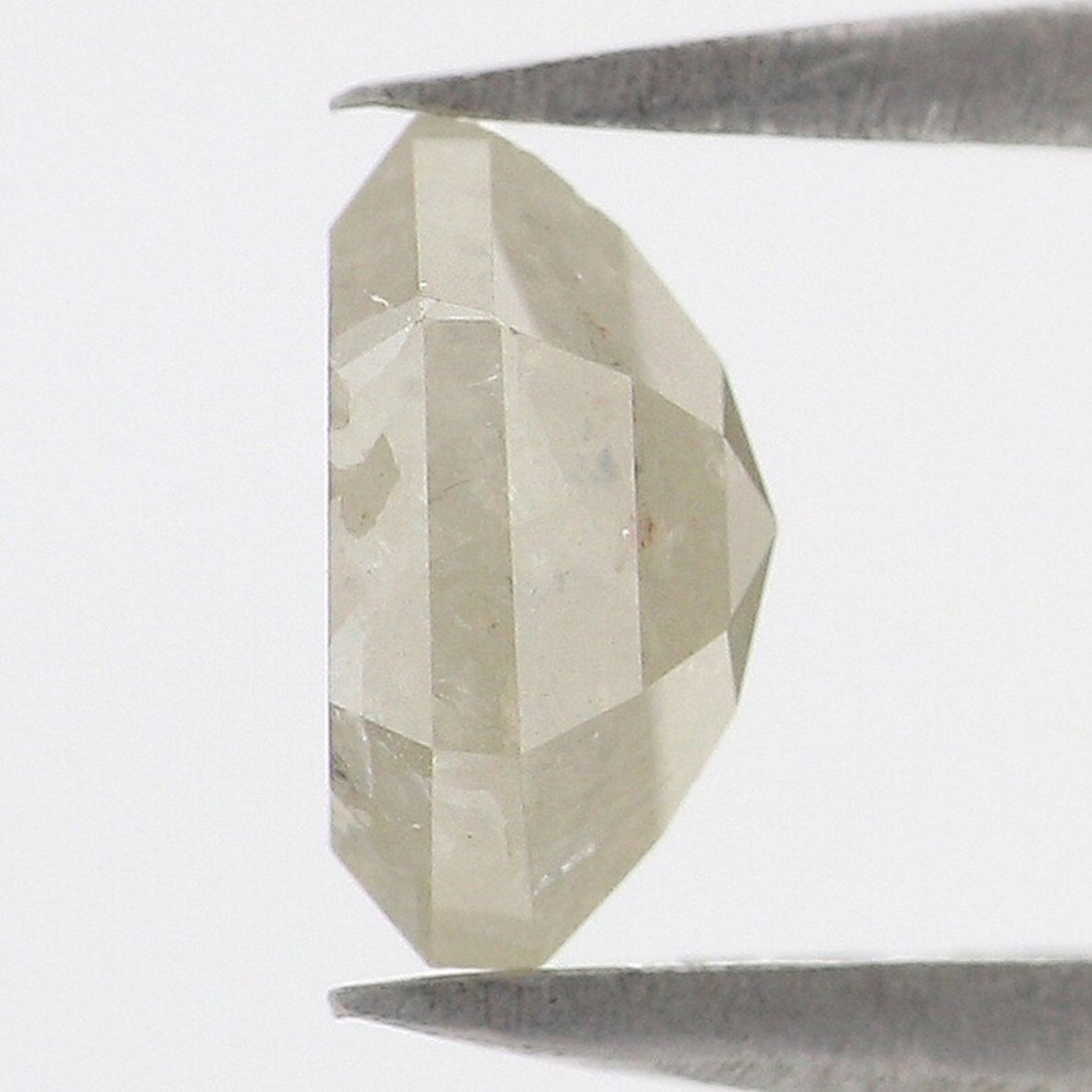 0.98 CT Natural Loose Hexagon Shape Diamond Grey Color Hexagon Diamond 6.70 MM Natural Diamond Grey Color Hexagon Rose Cut Diamond NQ8270