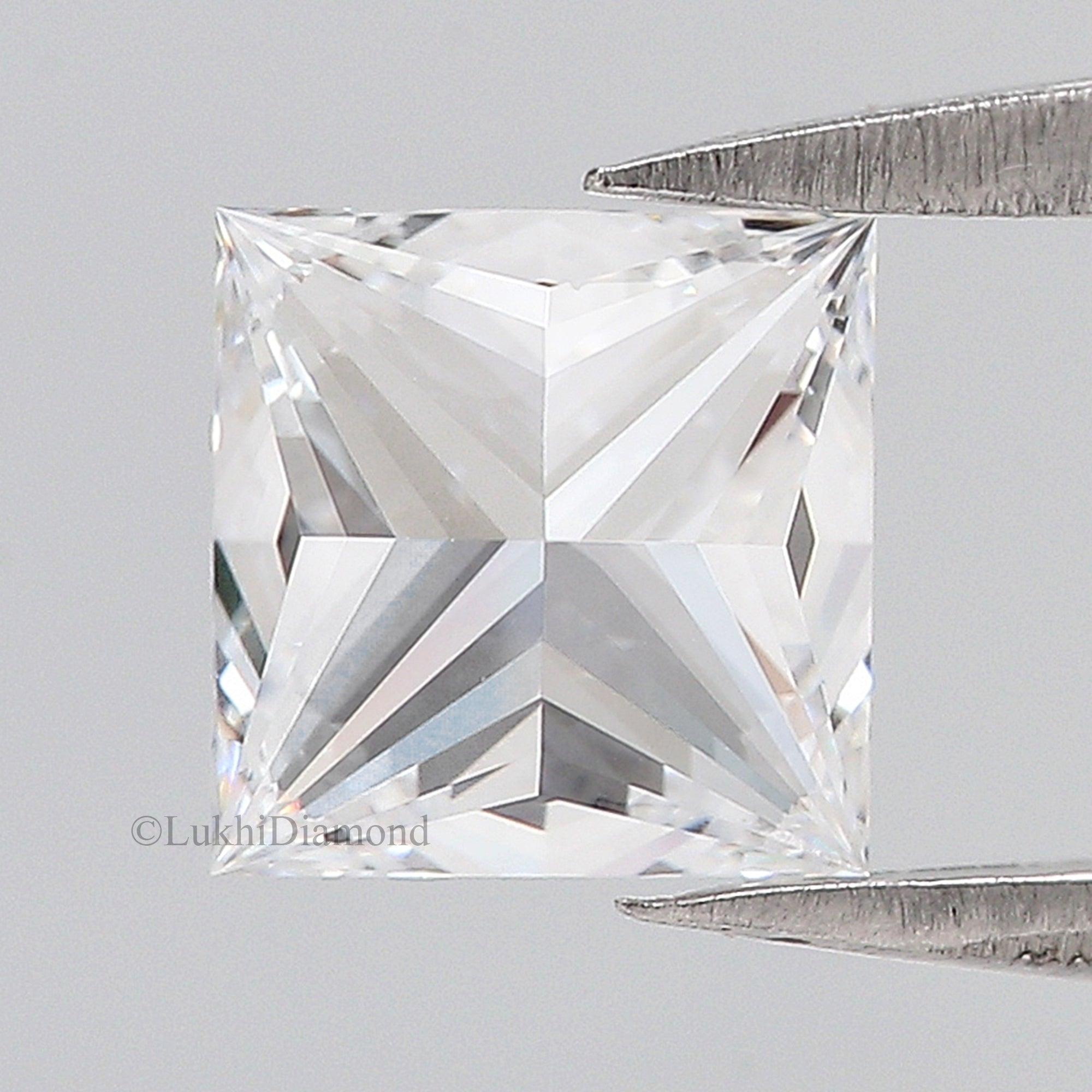 IGI Certified 1 Ct, 1.5 Ct, 2 Ct, 2.5 Ct, 3 Ct Princess Brilliant Cut Lab Grown Diamond Lab Created Loose Diamond for Engagement Ring Q159