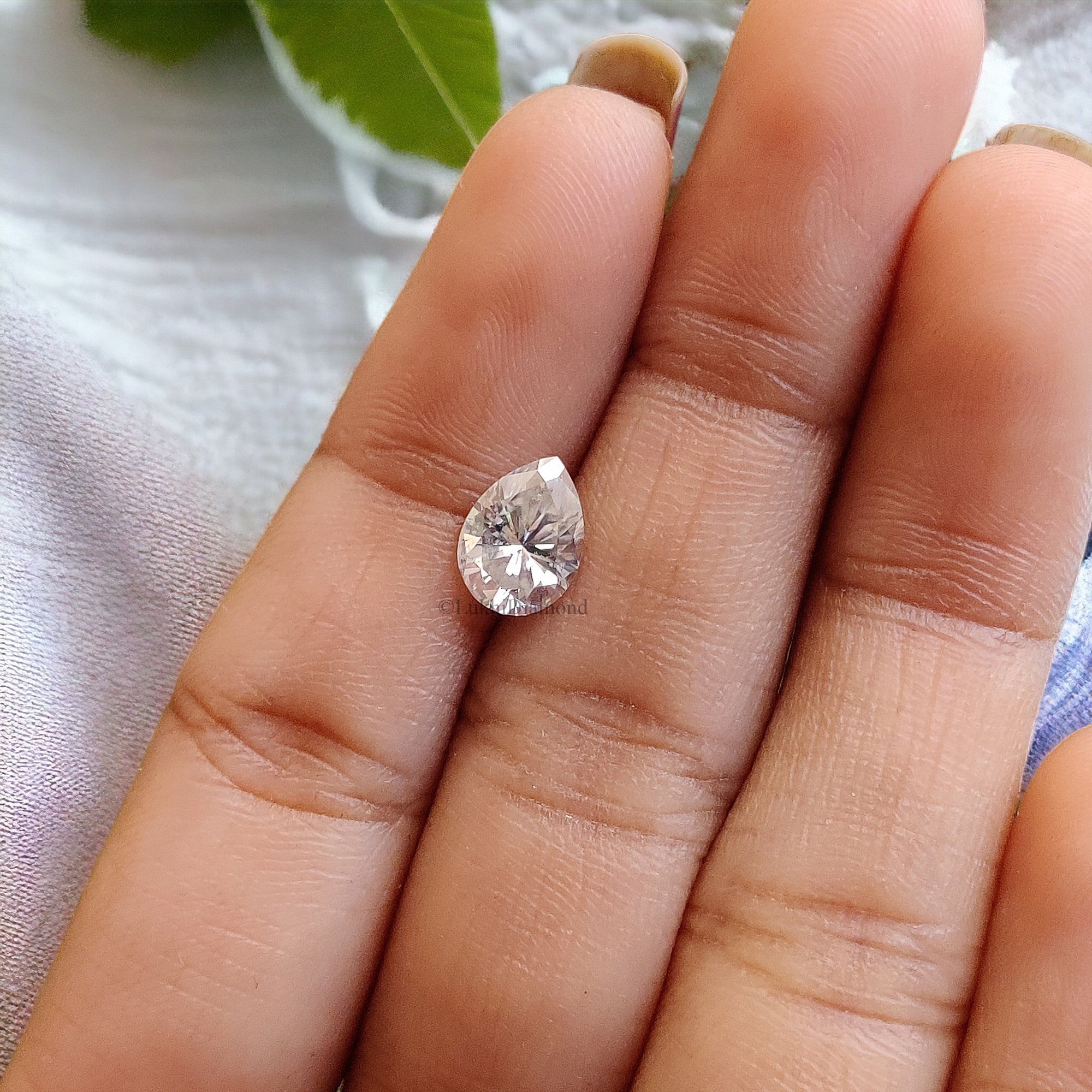 Pear Brilliant Cut Loose White Moissanite Stone 1.0 To 5.0 CT Vintage Antique Handcrafted Eye Clean Moissanite Engagement Gift Ring Q135