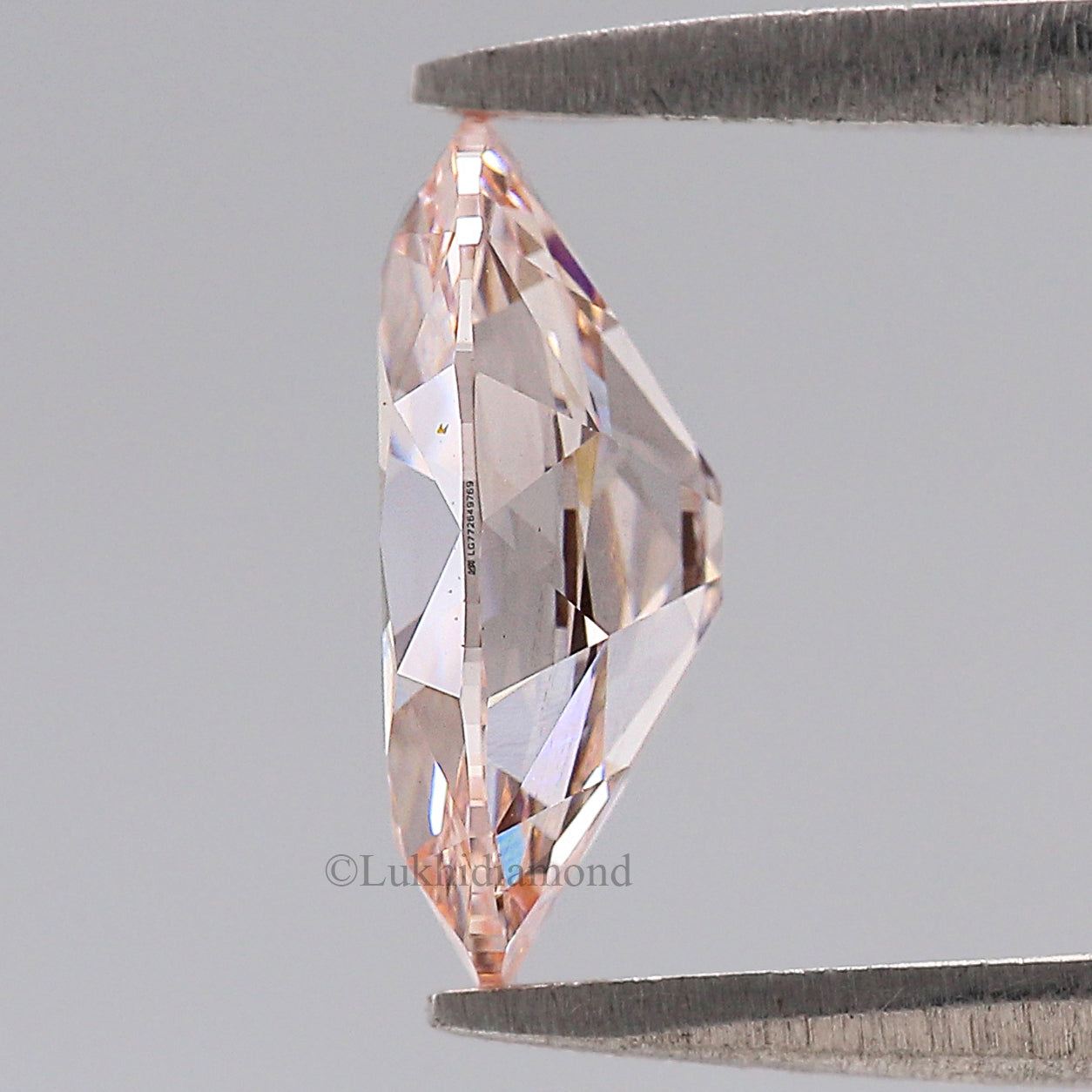 1.64 CT IGI Certified Oval Old European Cut Diamond Fancy Intense Pink Color VS2 Clarity Diamond Lab Grown Diamond Lab Created Diamond L3572