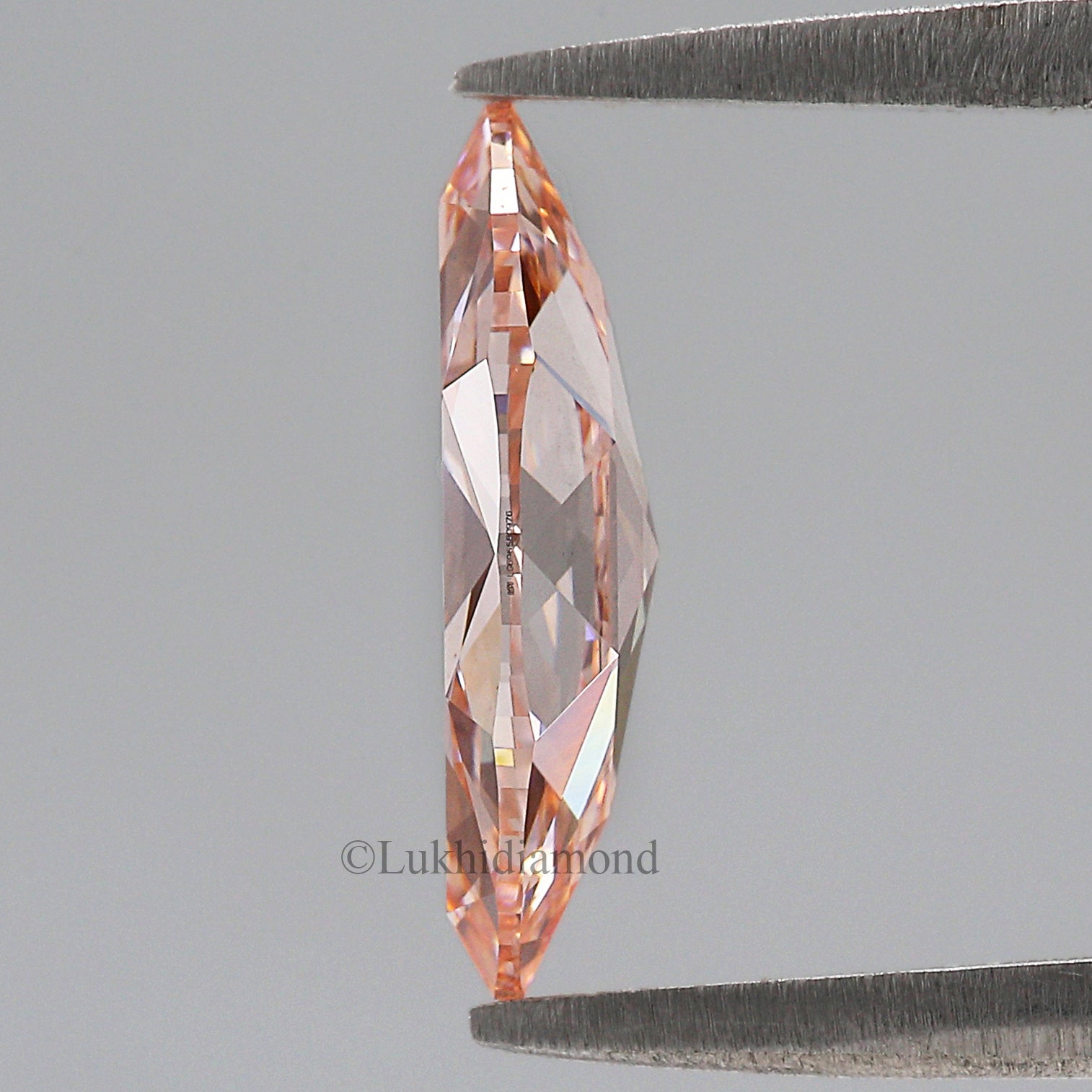 1.59 CT IGI Certified Marquise Rose Cut Fancy Intense Pink Color Diamond VS1 Clarity Diamond Lab Grown CVD Diamond Lab Created Diamond L3327