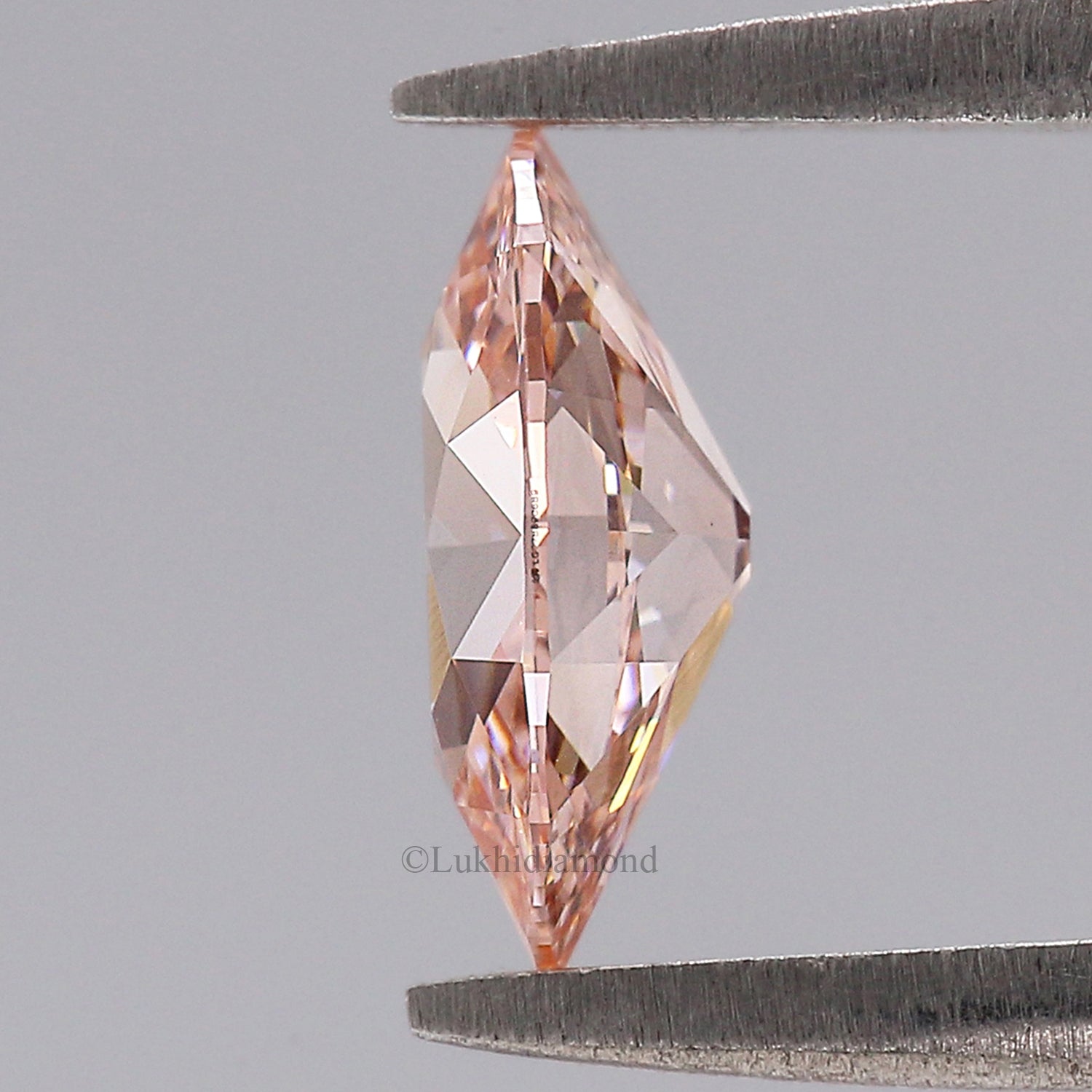 1.05 CT IGI Certified Oval Old European Cut Diamond Fancy Vivid Pink Color VS1 Clarity Diamond Lab Grown Diamond Lab Created Diamond L3585
