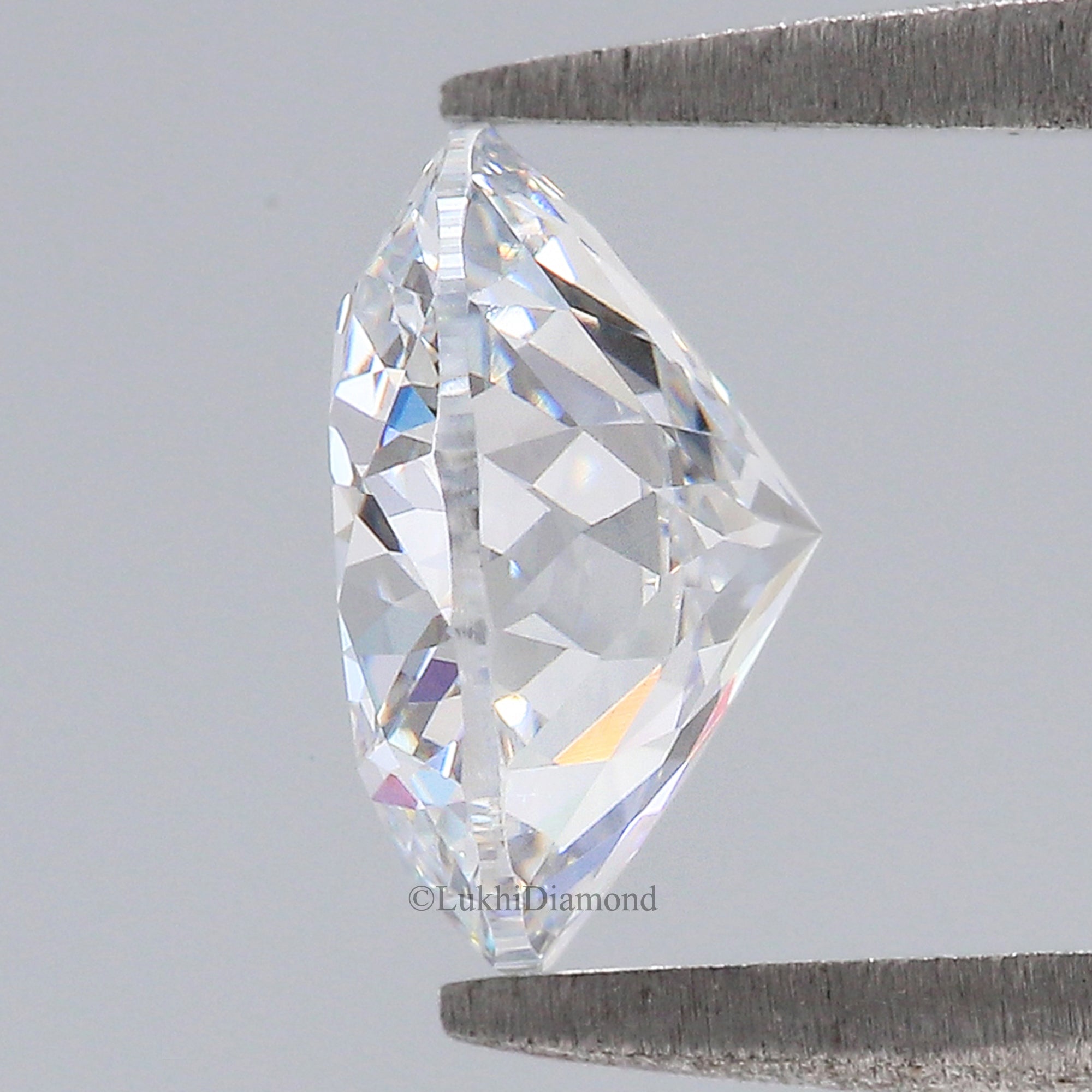 2.14 CT IGI Certified Round Portuguese Cut Diamond White - E Color VVS2 Clarity Lab Grown Lab Created Round Mixed Cut CVD Diamond L3326
