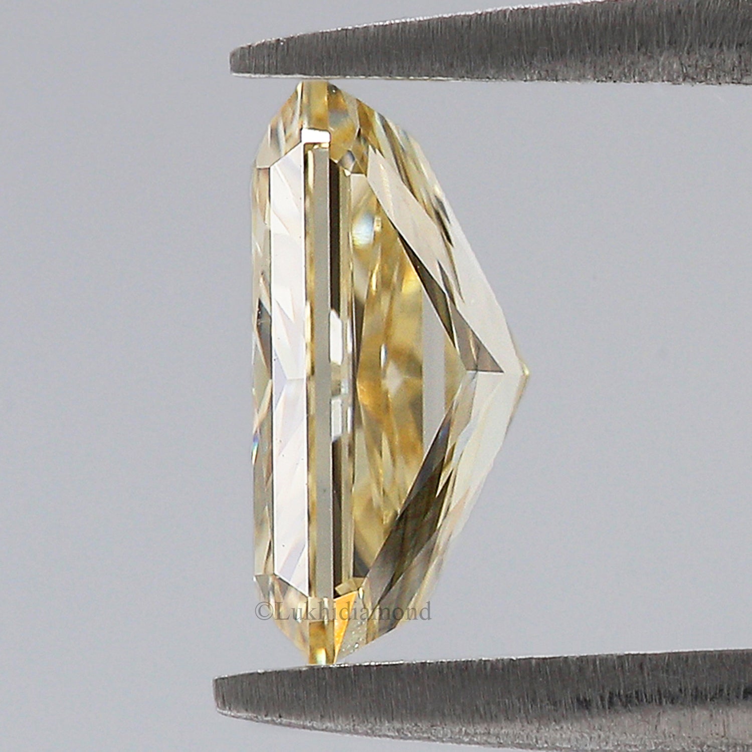 1.54 CT IGI Certified Radiant Brilliant Cut Fancy Intense Yellow Color VS1 Clarity Diamond Lab Grown CVD Diamond Lab Created Diamond L3453