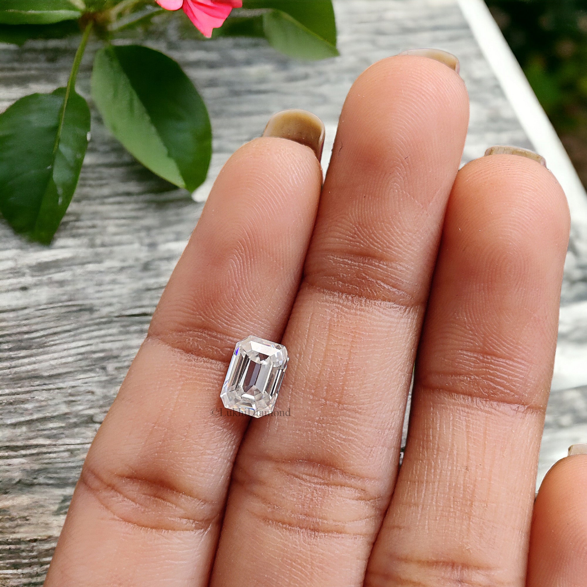Emerald Brilliant Cut Loose White Moissanite Stone 1.0 To 5.0 CT Vintage Antique Handcrafted Eye Clean Moissanite Engagement Gift Ring Q131