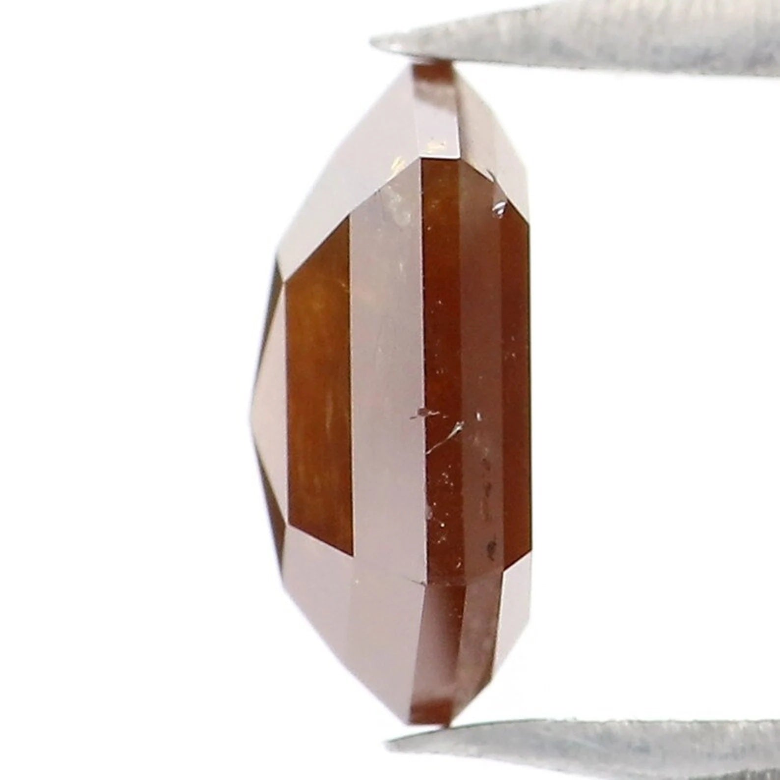 0.87 CT Natural Loose Hexagon Shape Diamond Brown Color Hexagon Cut Diamond 6.70 MM Natural Diamond Hexagon Shape Rose Cut Diamond NQ1847