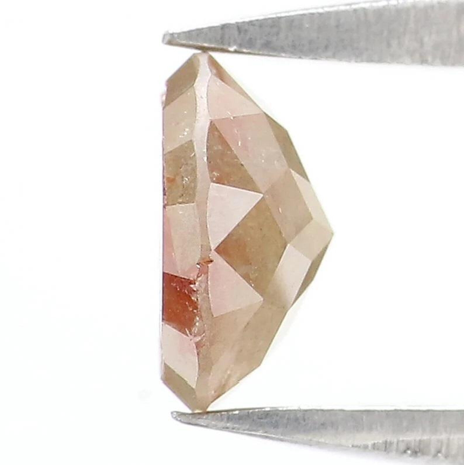 0.76 CT Natural Loose Round Shape Diamond Grey Color Round Cut Diamond 5.90 MM Natural Diamond Brown Color Round Rose Cut Diamond NQ7512