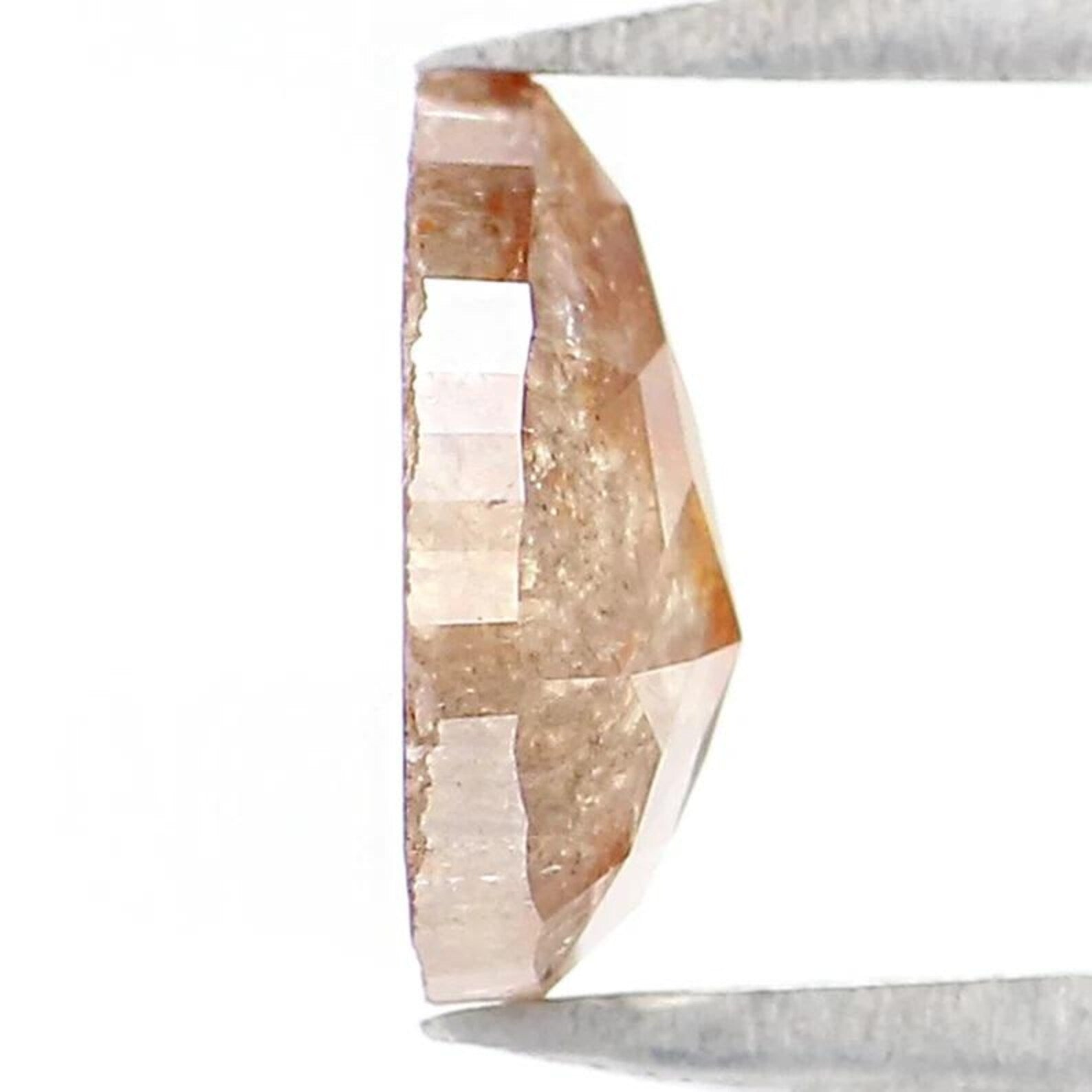 0.70 CT Natural Loose Pear Shape Diamond Brown Color Pear Cut Diamond 6.85 MM Natural Loose Diamond Brown Color Pear Rose Cut Diamond NQ1934