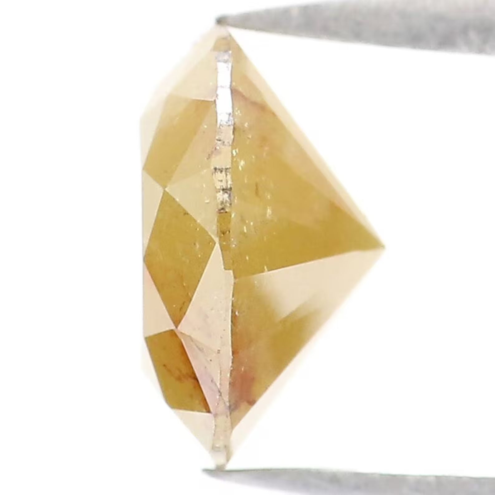 1.42 CT Natural Loose Round Shape Diamond Yellow Color Round Cut Diamond 7.40 MM Natural Loose Diamond Round Brilliant Cut Diamond NQ9078