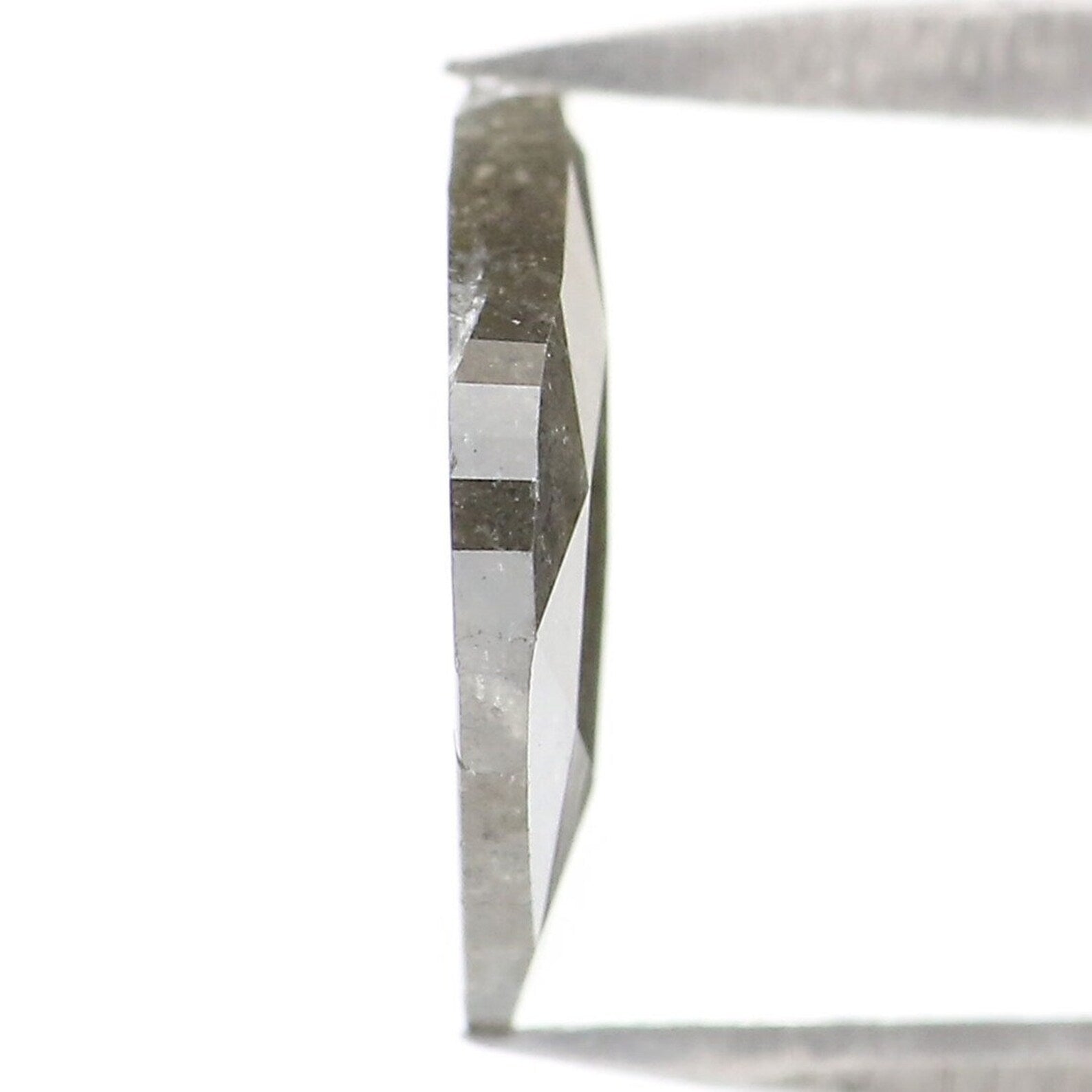 1.37 CT Natural Loose Antique Shape Diamond Salt And Pepper Antique Cut Diamond 9.80 MM Natural Grey Color Antique Rose Cut Diamond NQ7982