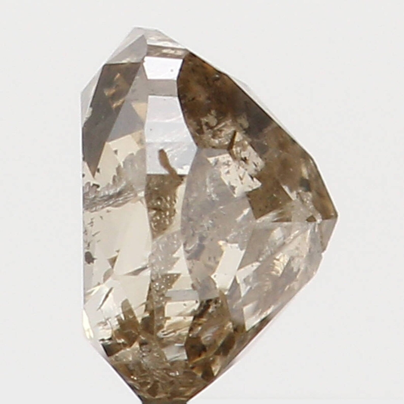 0.18 Ct Natural Loose Diamond Oval Brown Color I1 Clarity 3.40 MM N7334