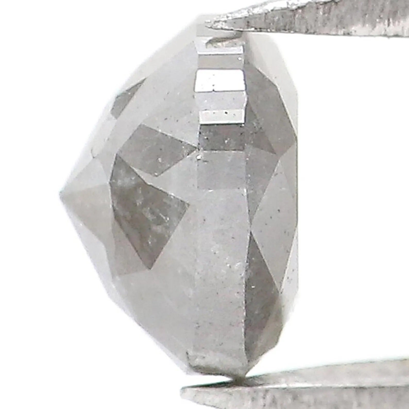 0.65 Ct Natural Loose Cushion Shape Diamond Salt And Pepper Cushion Diamond 4.80 MM Natural Black Grey Color Cushion Rose Cut Diamond NQ1768