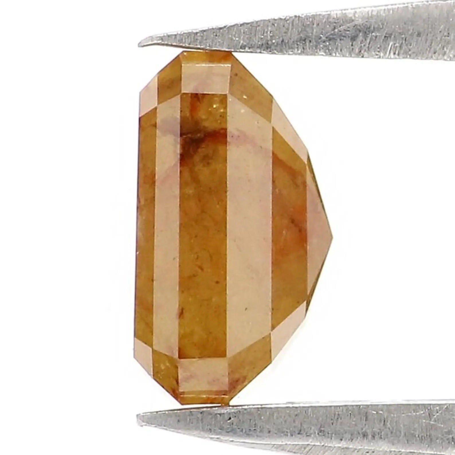 1.45 CT Natural Loose Emerald Shape Diamond Yellow Color Emerald Cut Diamond 6.65 MM Natural Yellow Color Emerald Rose Cut Diamond NQ751