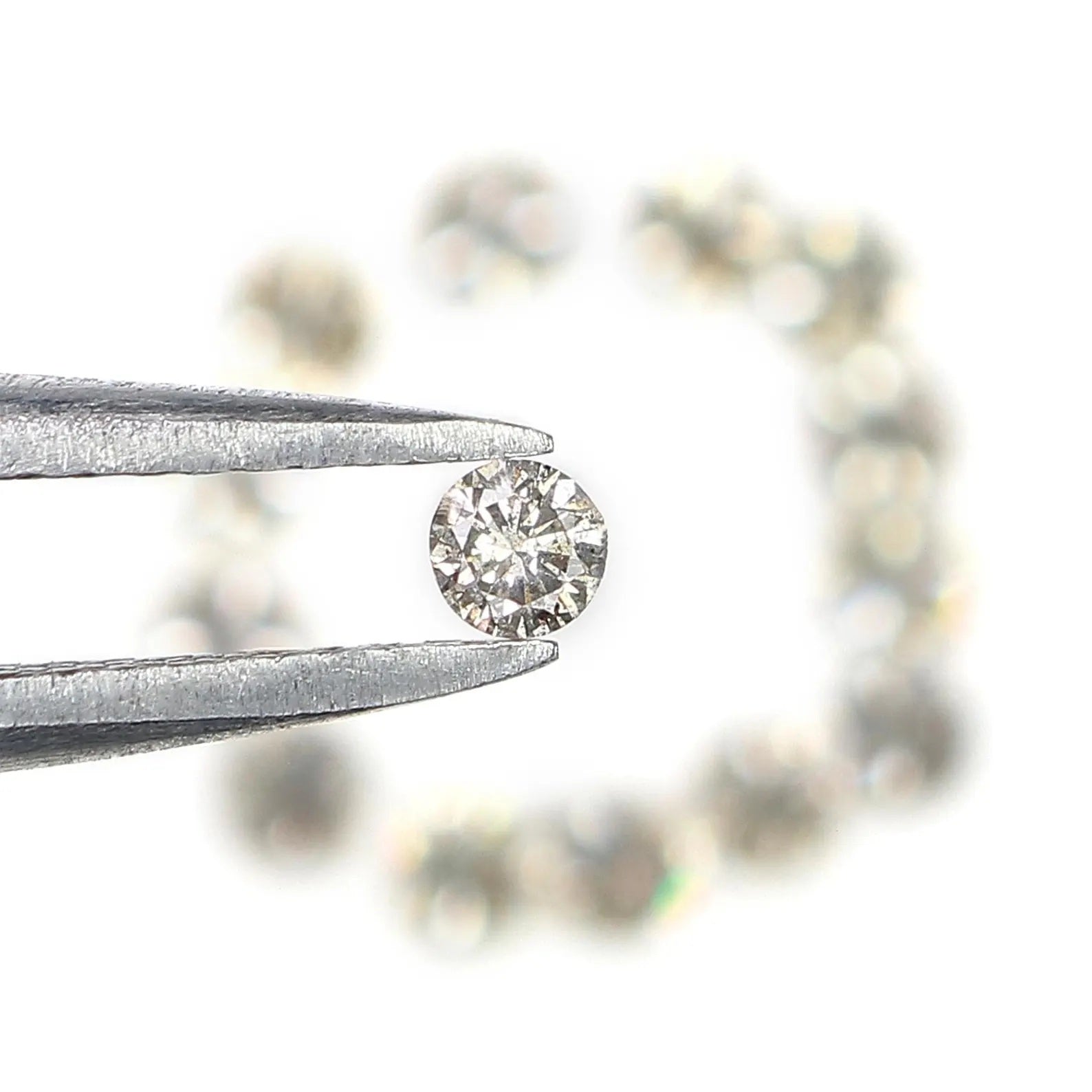 0.81 Ct Natural Loose Round Shape Diamond Brown Color Round Cut Diamond 2.40 MM Natural Loose Diamond Round Brilliant Cut Diamond NQ8123