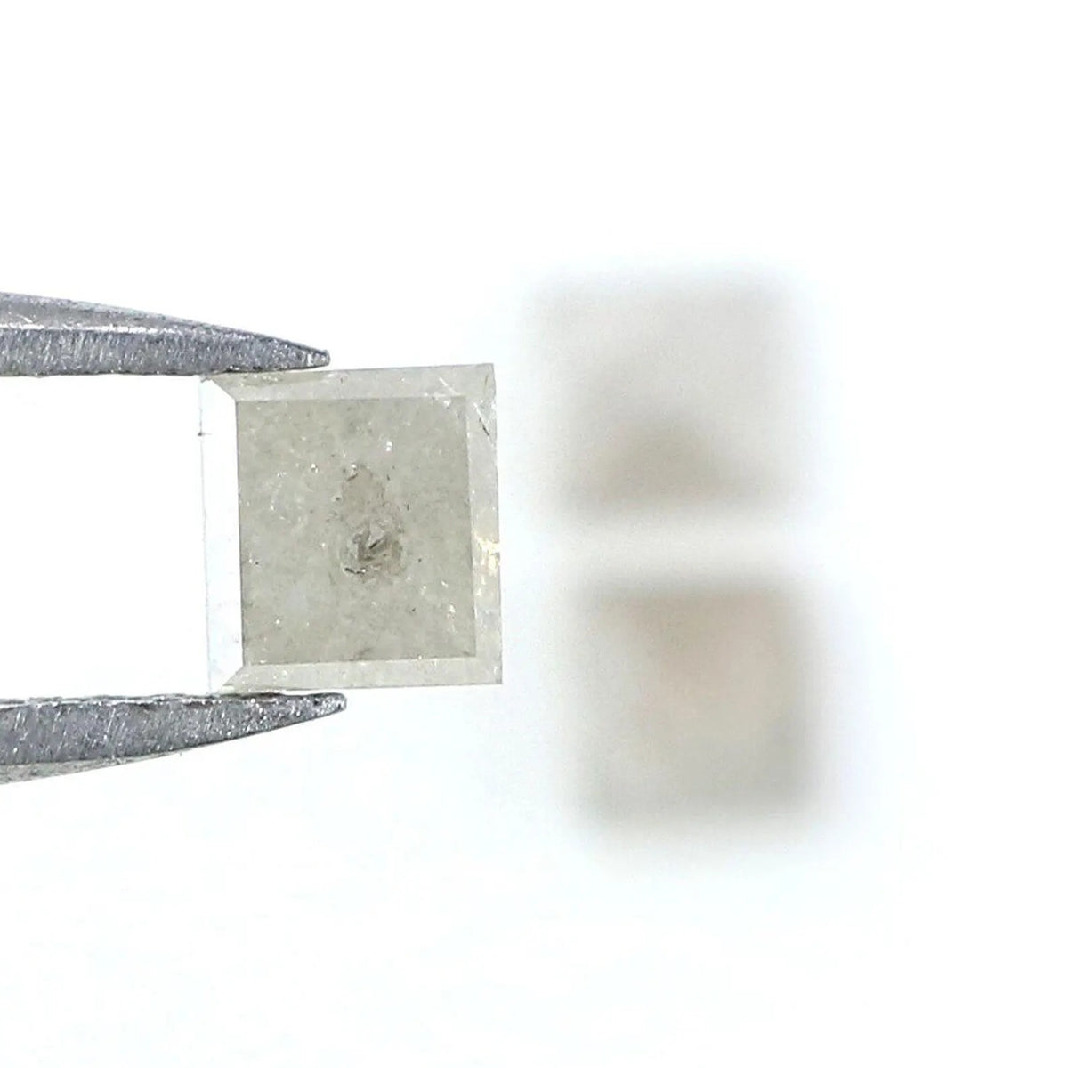 0.99 CT Natural Loose Princess Shape Diamond Grey Color Princess Diamond 3.60 MM Natural Grey Color Princess Brilliant Cut Diamond NQ8265
