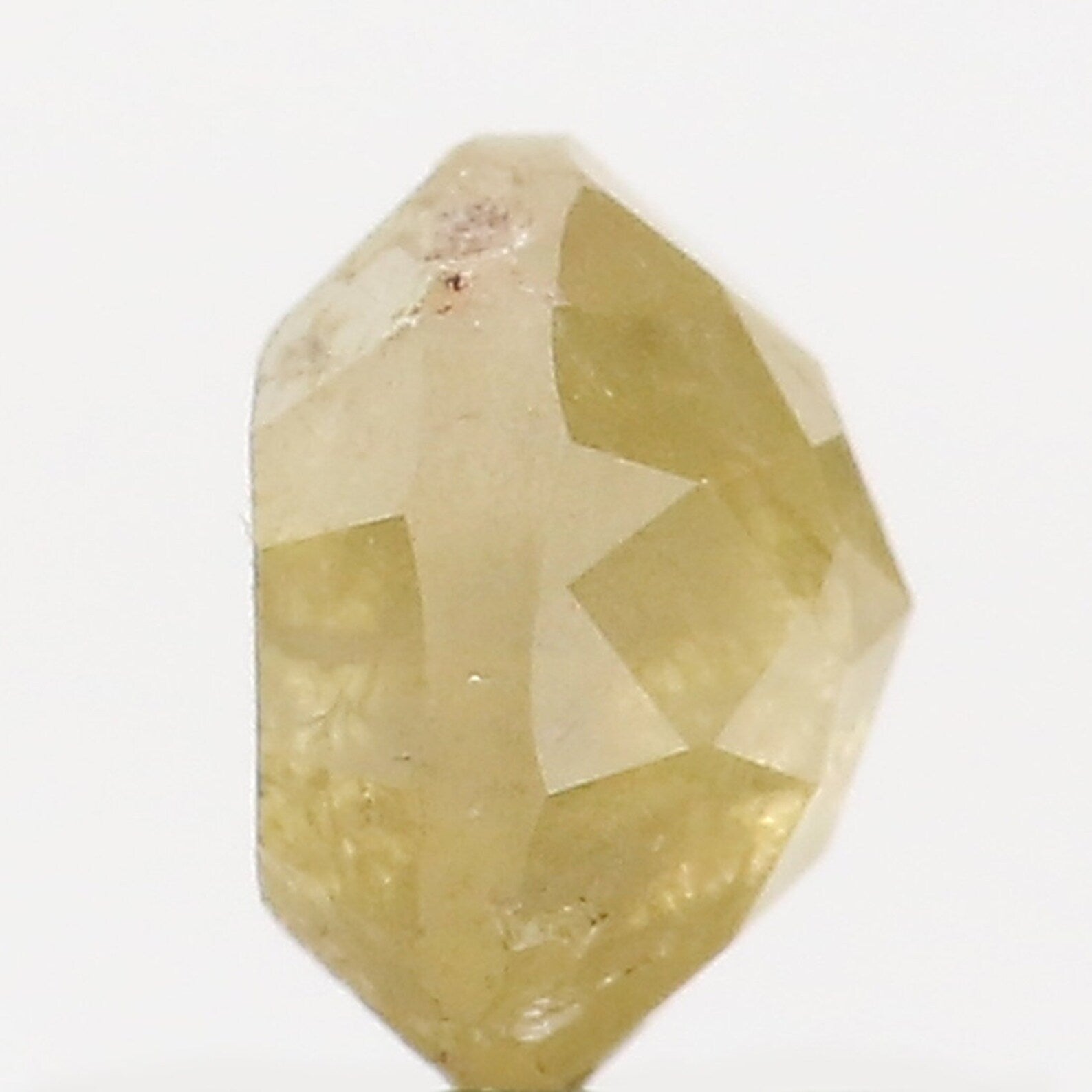0.81 Ct Natural Loose Round Rose Cut Diamond Yellow Color Round Diamond 5.20 MM Natural Loose Diamond Yellow Round Rose Cut Diamond N347