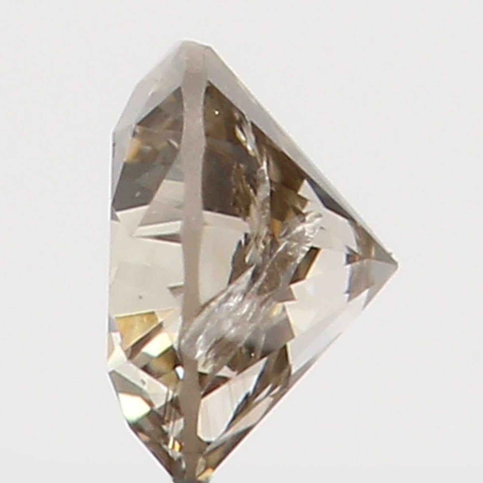 0.09 Ct Natural Loose Diamond Round Brown Color SI1 Clarity 2.80 MM N7670