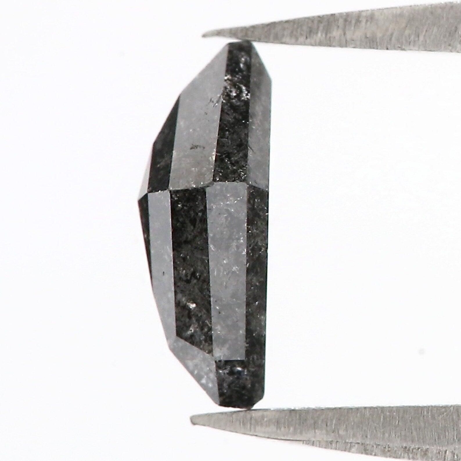 0.79 CT Natural Loose Kite Shape Diamond Salt And Pepper Kite Diamond 8.10 MM Natural Diamond Black Grey Color Kite Rose Cut Diamond QN2521