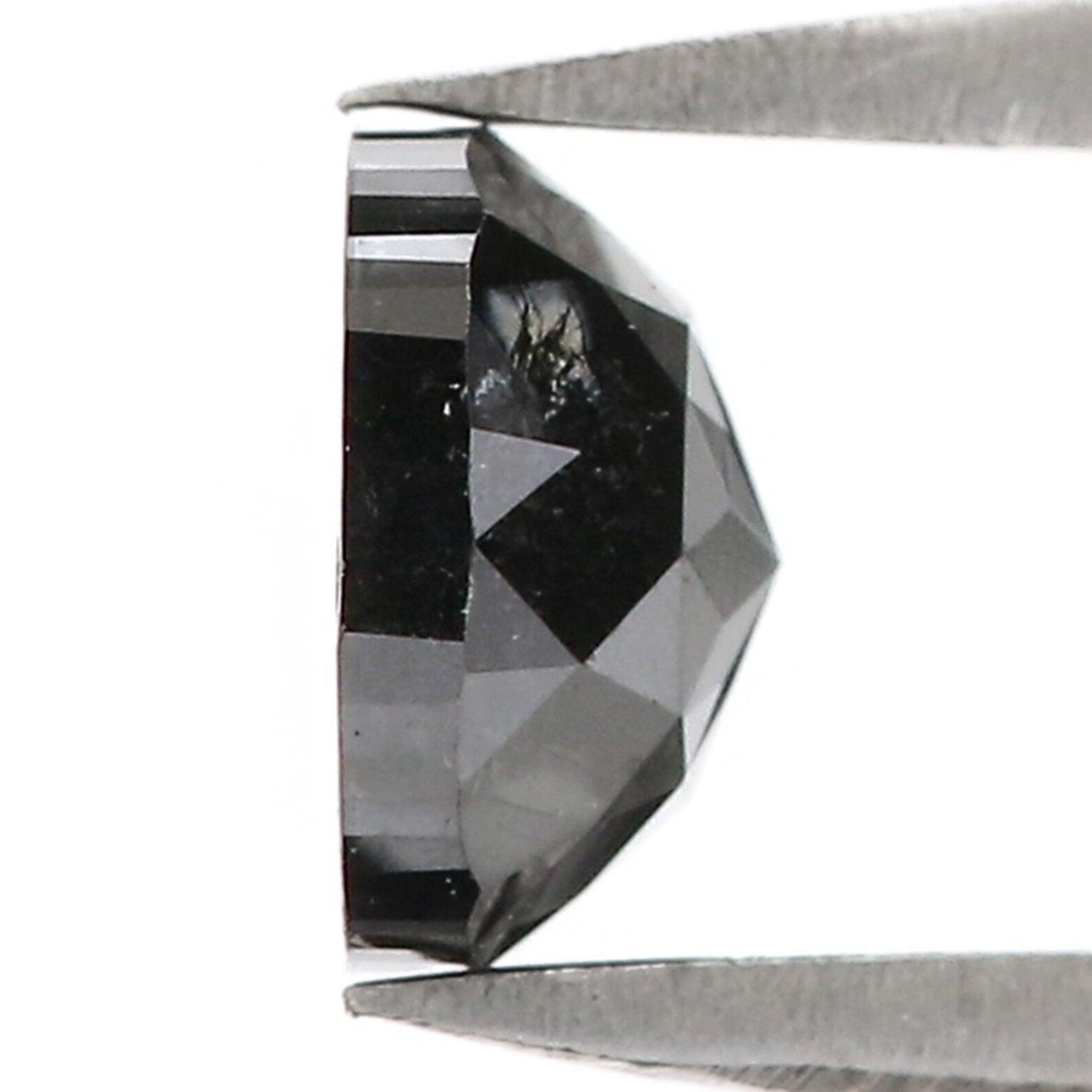 1.07 CT Natural Loose Cushion Shape Diamond Black Color Cushion Diamond 6.10 MM Natural Diamond Black Color Cushion Rose Cut Diamond QN2524