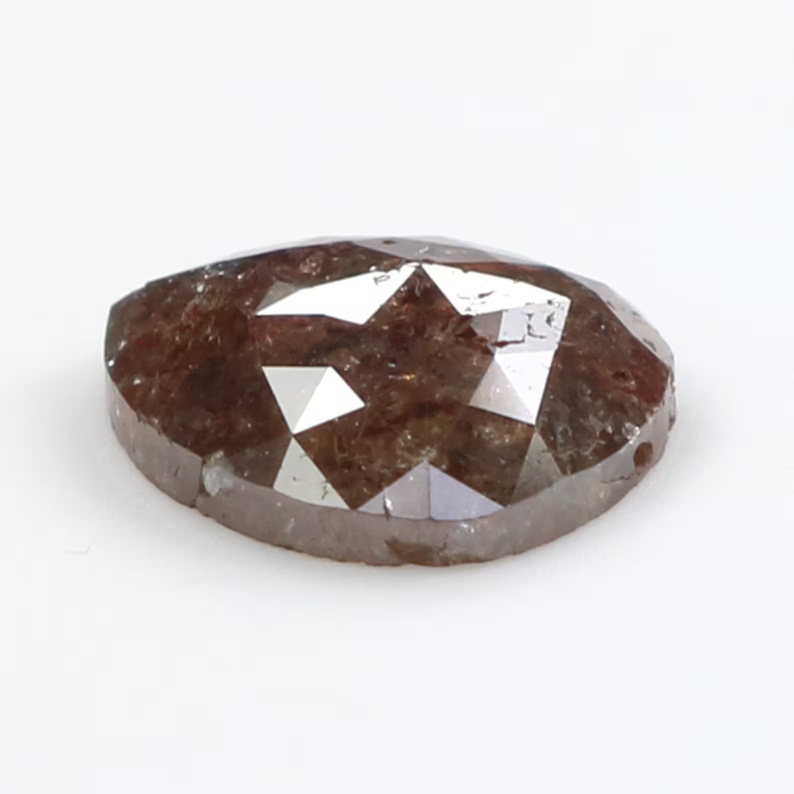 Natural Loose Pear Brown Color Diamond 1.37 CT 8.35 MM Pear Shape Rose Cut Diamond N1701