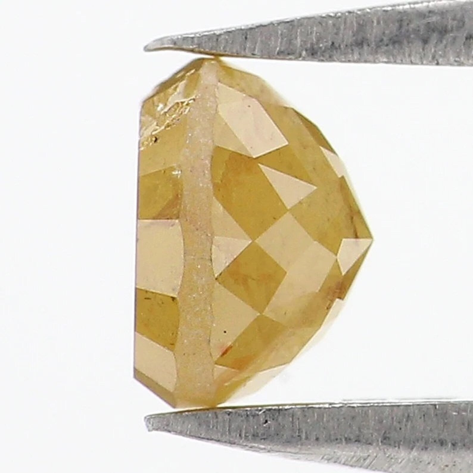0.76 Ct Natural Loose Round Shape Diamond Yellow Color Round Cut Diamond 5.05 MM Natural Loose Yellow Color Round Rose Cut Diamond NQ1703