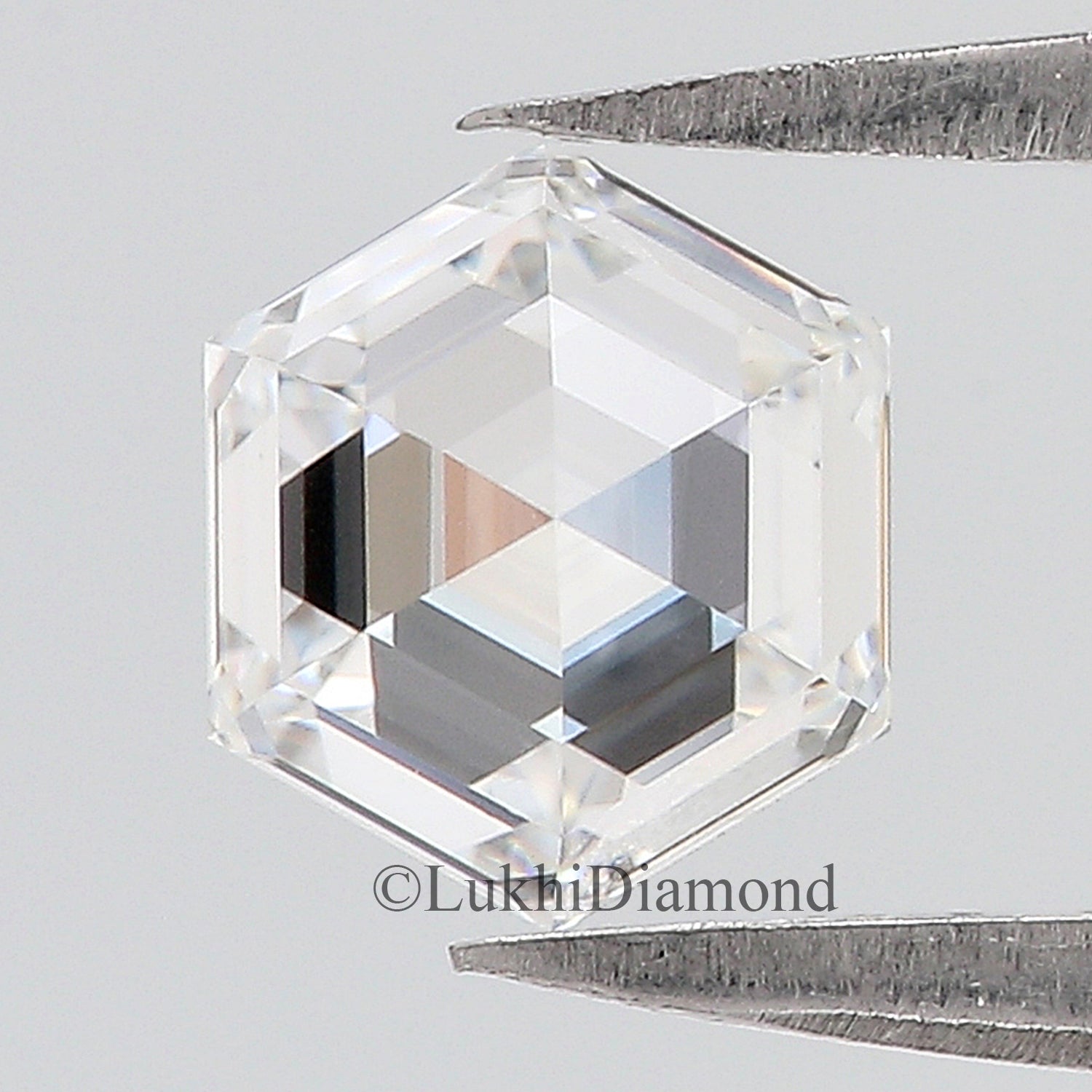 1 CT Hexagon Brilliant Cut Lab Grown Diamond Lab Created Loose Diamond Hexagon CVD Diamond Lab Made Hexagon for Engagement Ring Q112