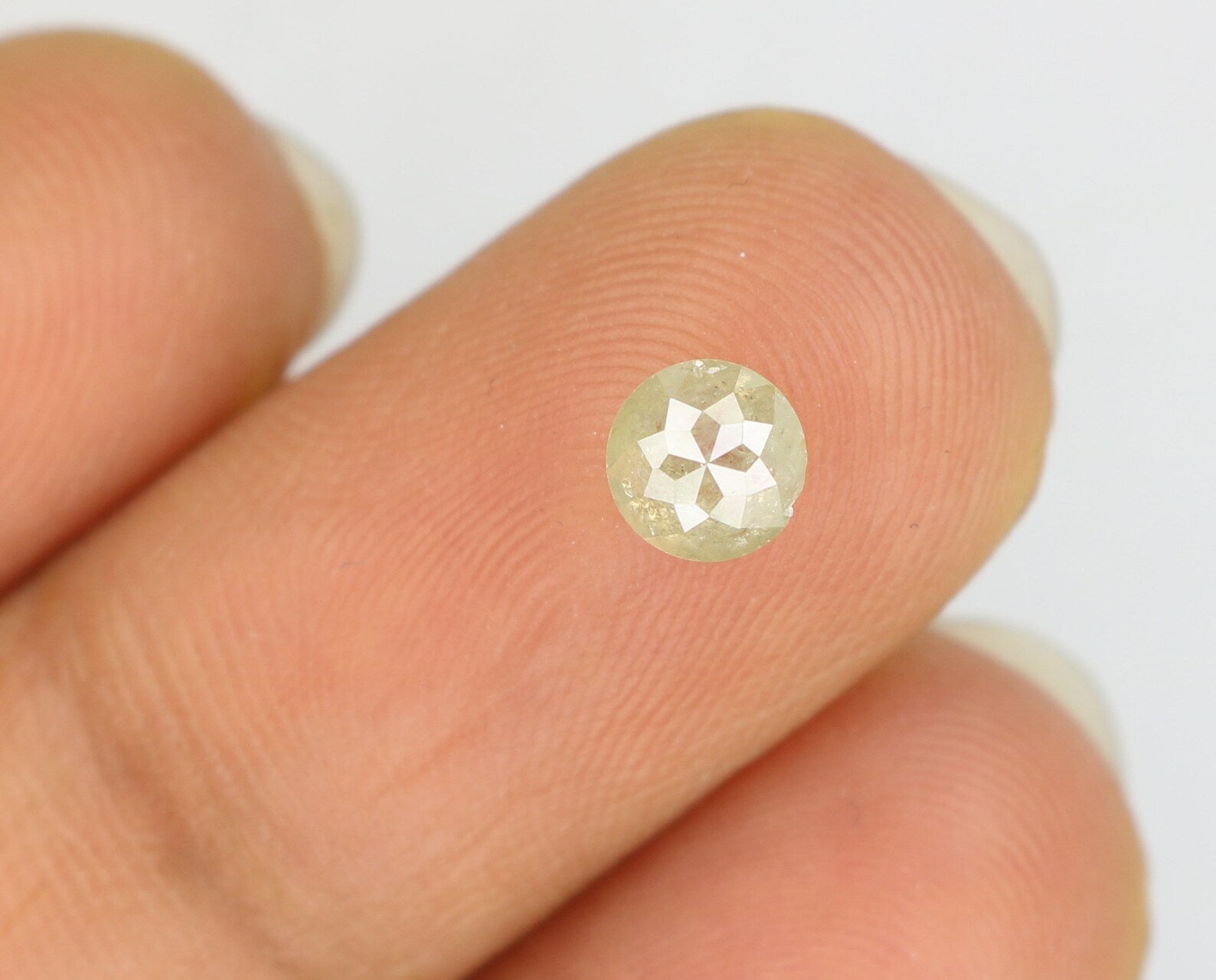 0.52 Ct Natural Loose Diamond Round Rose Cut Grey Color I3 Clarity 4.60 MM N7587