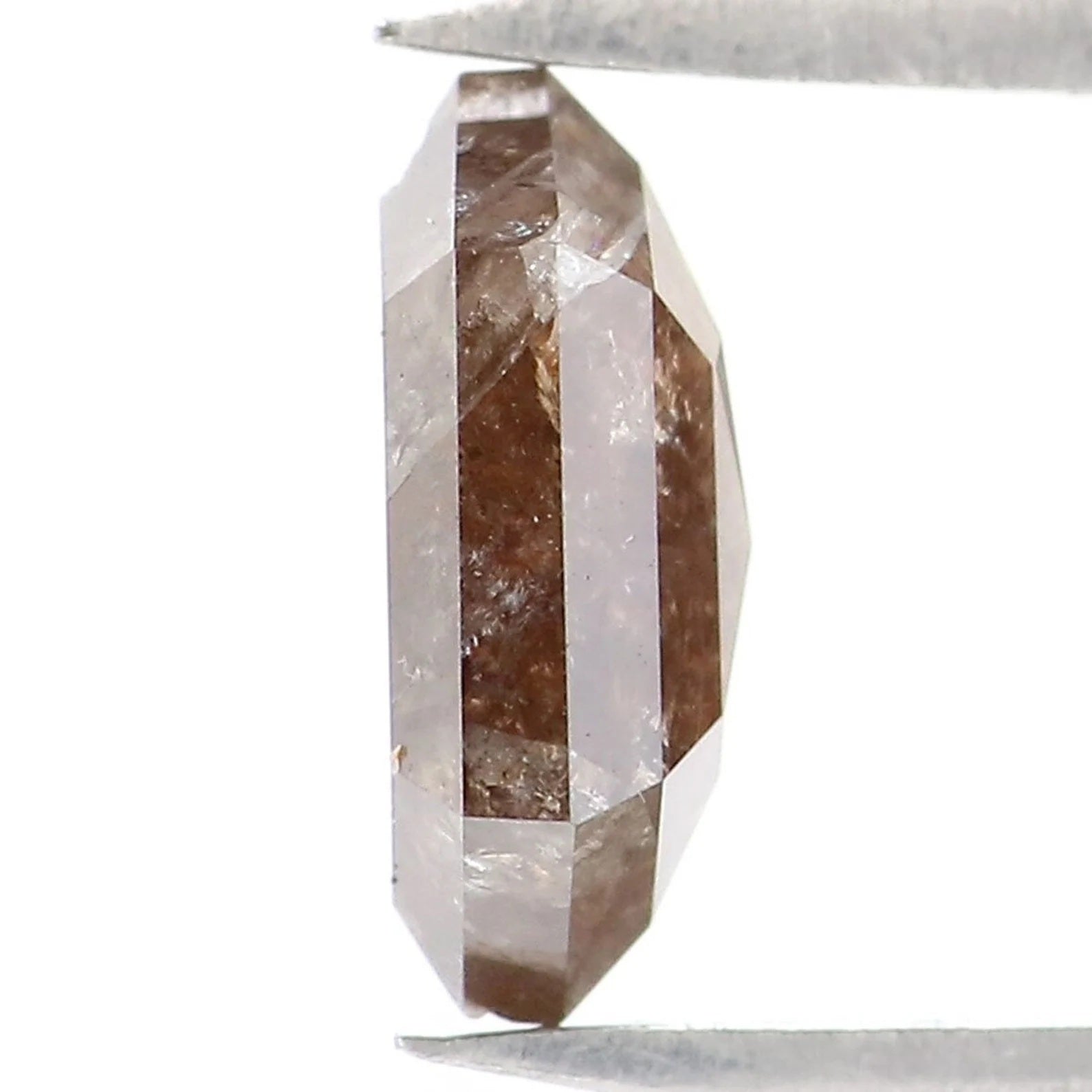 0.89 CT Natural Loose Hexagon Shape Diamond Brown Color Hexagon Cut Diamond 7.30 MM Natural Brown Hexagon Shape Rose Cut Diamond NQ2026