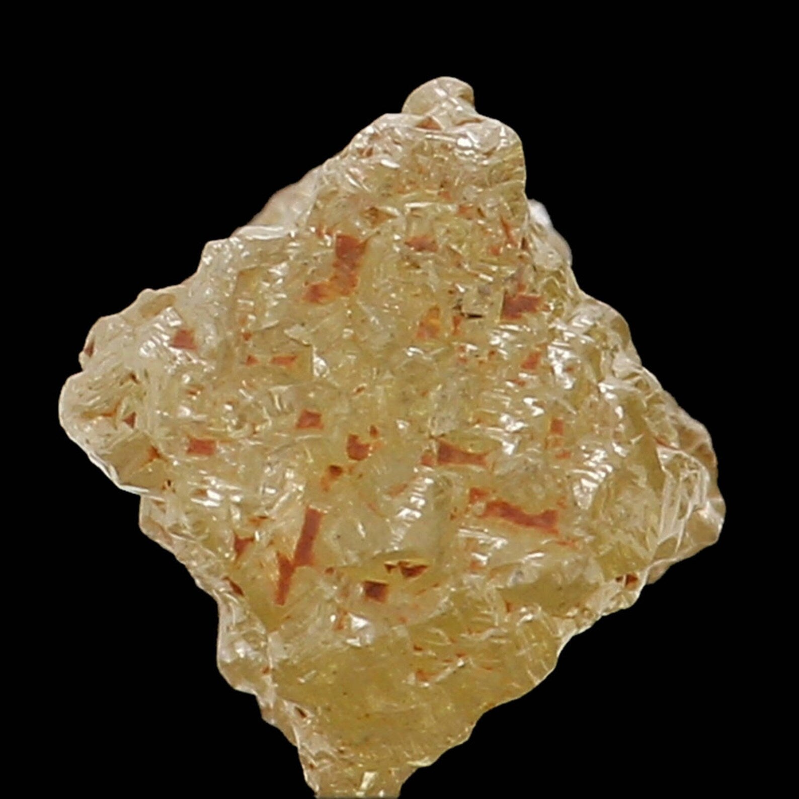 0.76 Ct Natural Loose Diamond Rough Diamond Light Yellow Color Rough Diamond 4.30 MM Natural Loose Diamond Yellow Color Rough Cube N7898