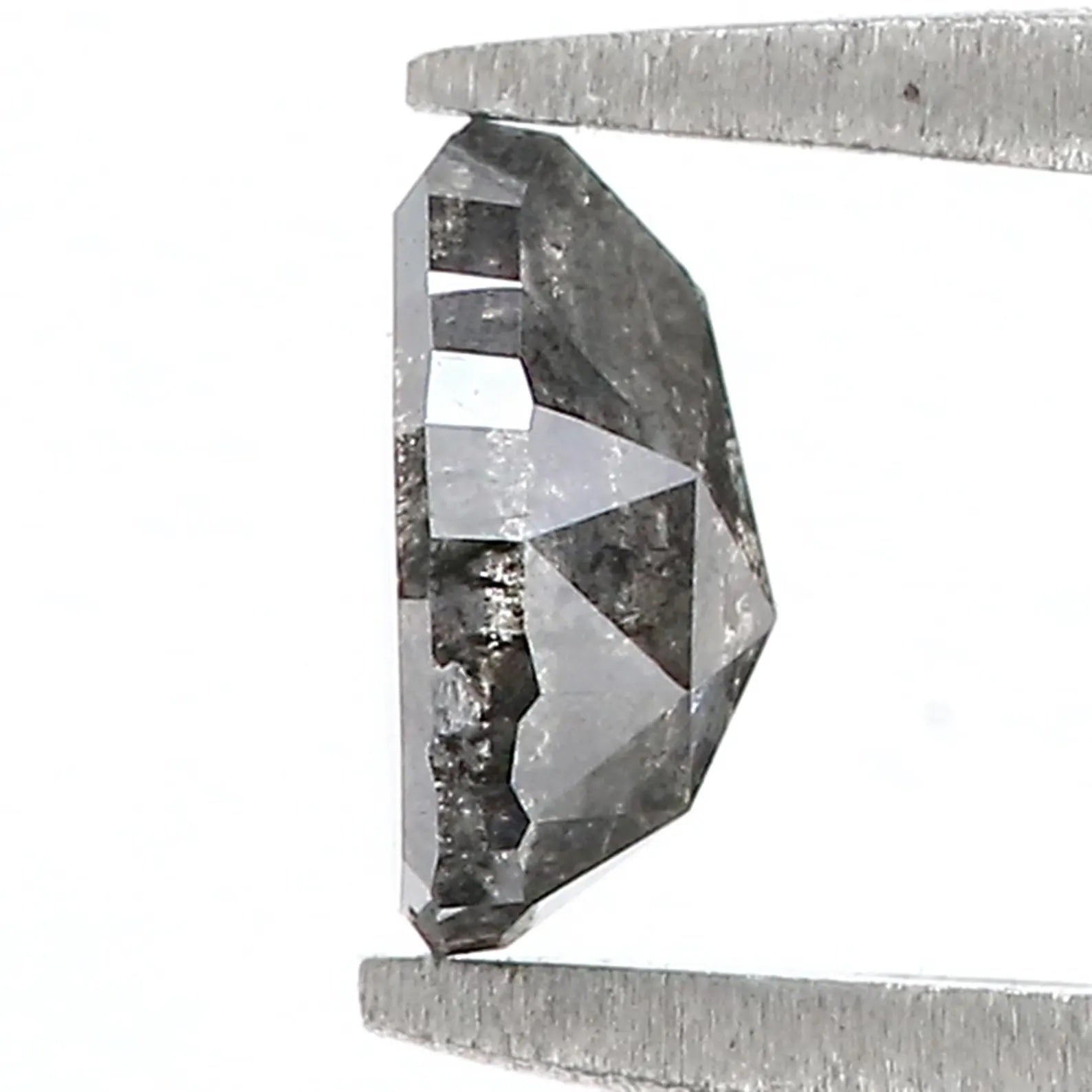 0.69 CT Natural Loose Pear Shape Diamond Salt And Pepper Pear Cut Diamond 6.35 MM Natural Loose Diamond Pear Shape Rose Cut Diamond QN9491