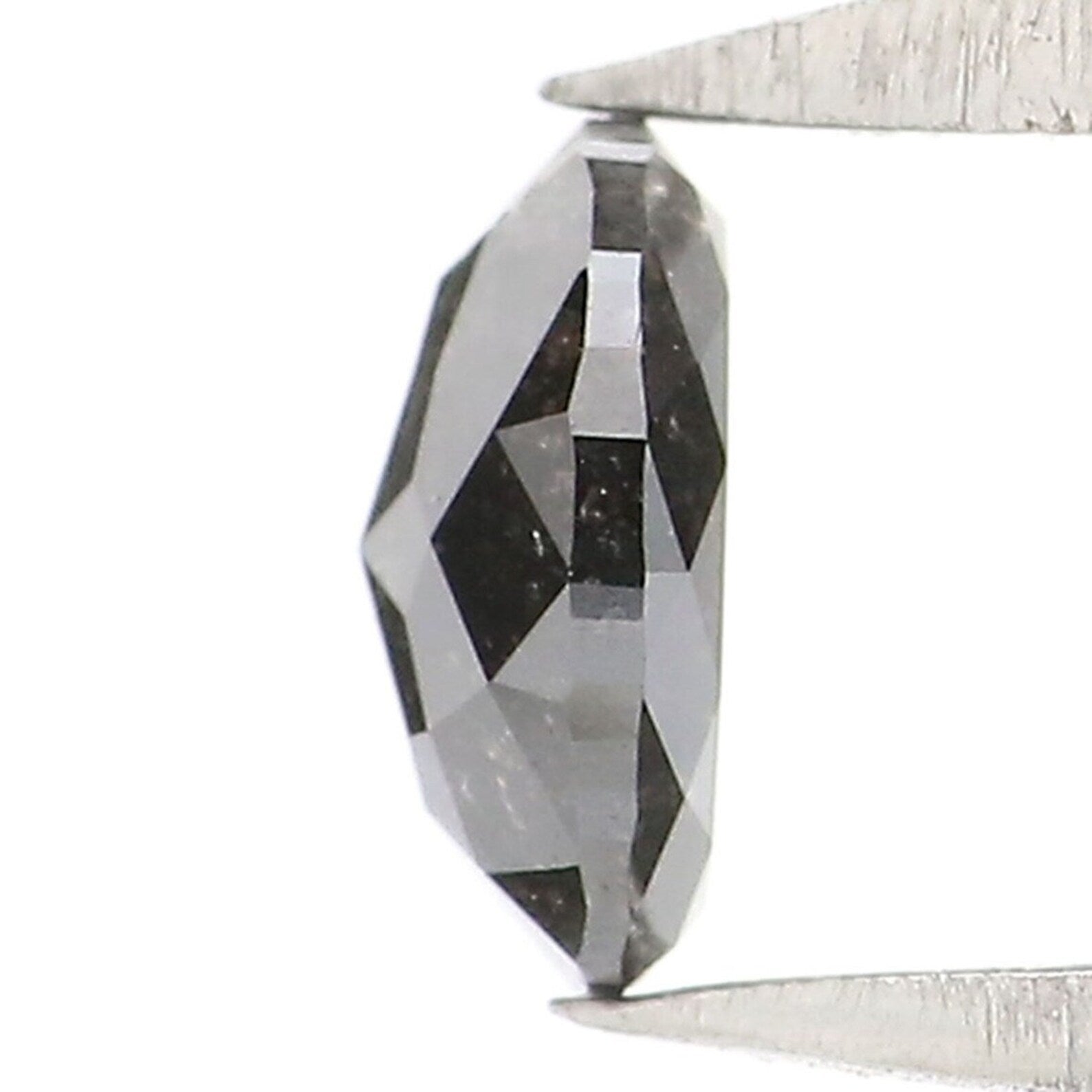 0.33 CT Natural Loose Oval Cut Diamond Salt And Pepper Diamond 4.90 MM Natural Loose Diamond Black Grey Color Oval Rose Cut Diamond NQ2149