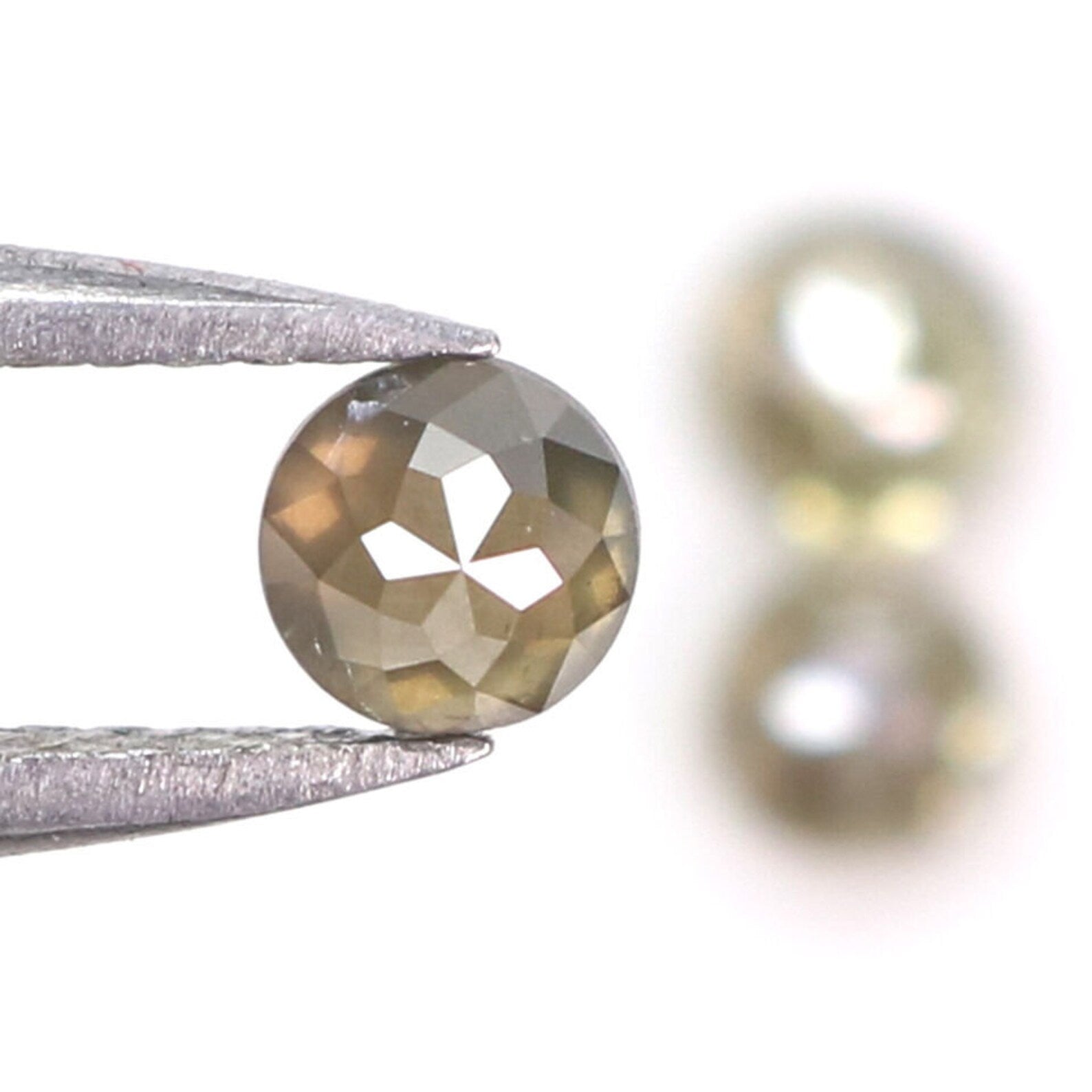 0.88 CT Natural Loose Round Diamond Grey Color Rose Cut Diamond Natural Loose Diamond 3.50 MM Rose Cut Diamond Round Shape Diamond NQ7882