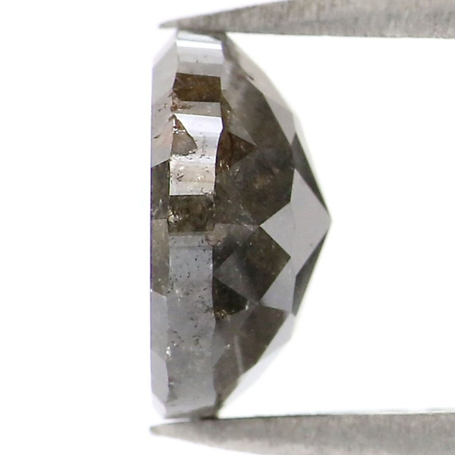 1.79 CT Natural Loose Round Rose Cut Diamond Salt And Pepper Round Shape Diamond 7.60 MM Natural Diamond Black Color Round Diamond NQ1028