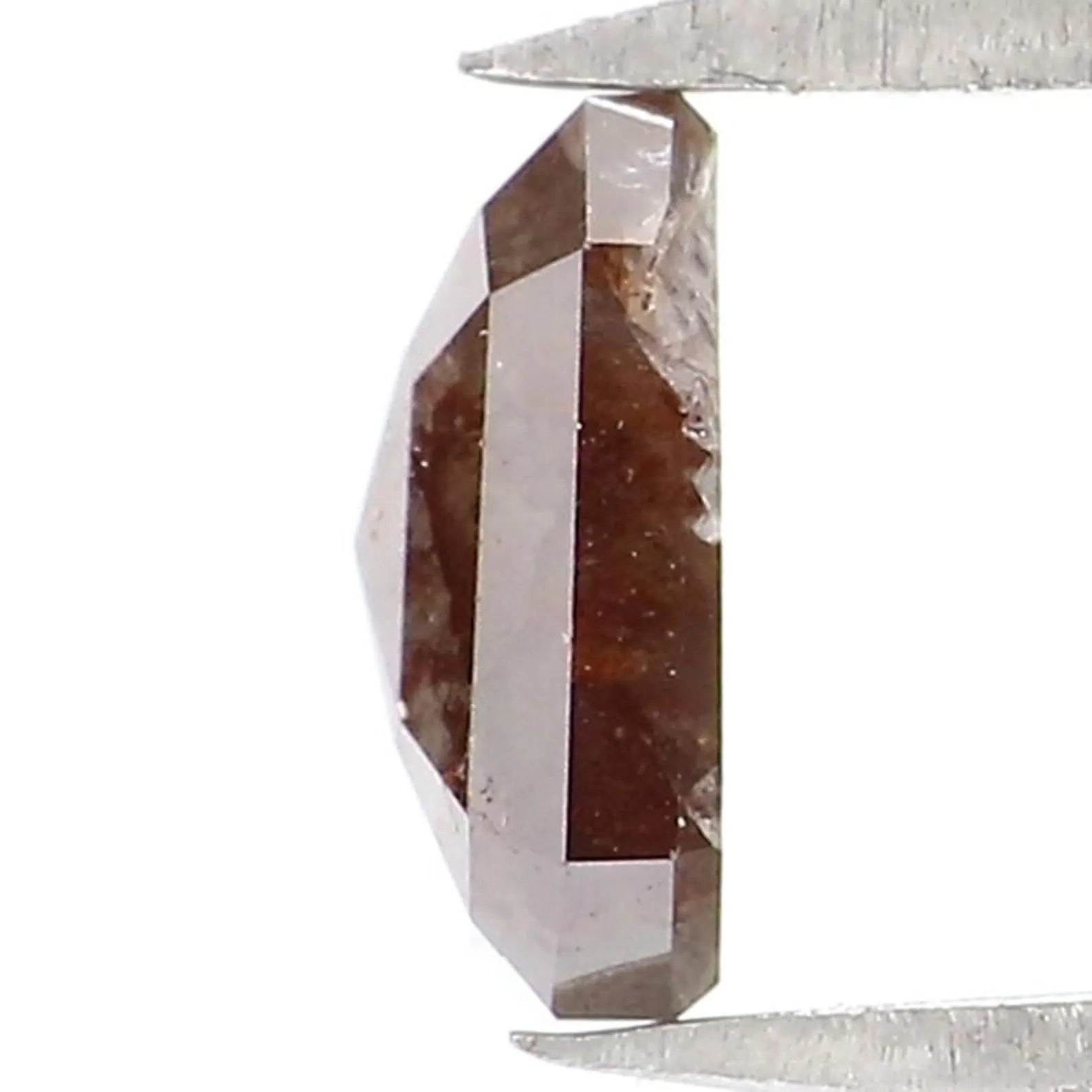 0.74 Ct Natural Loose Emerald Shape Diamond Brown Color Emerald Diamond 5.85 MM Natural Loose Brown Color Emerald Rose Cut Diamond NQ9347