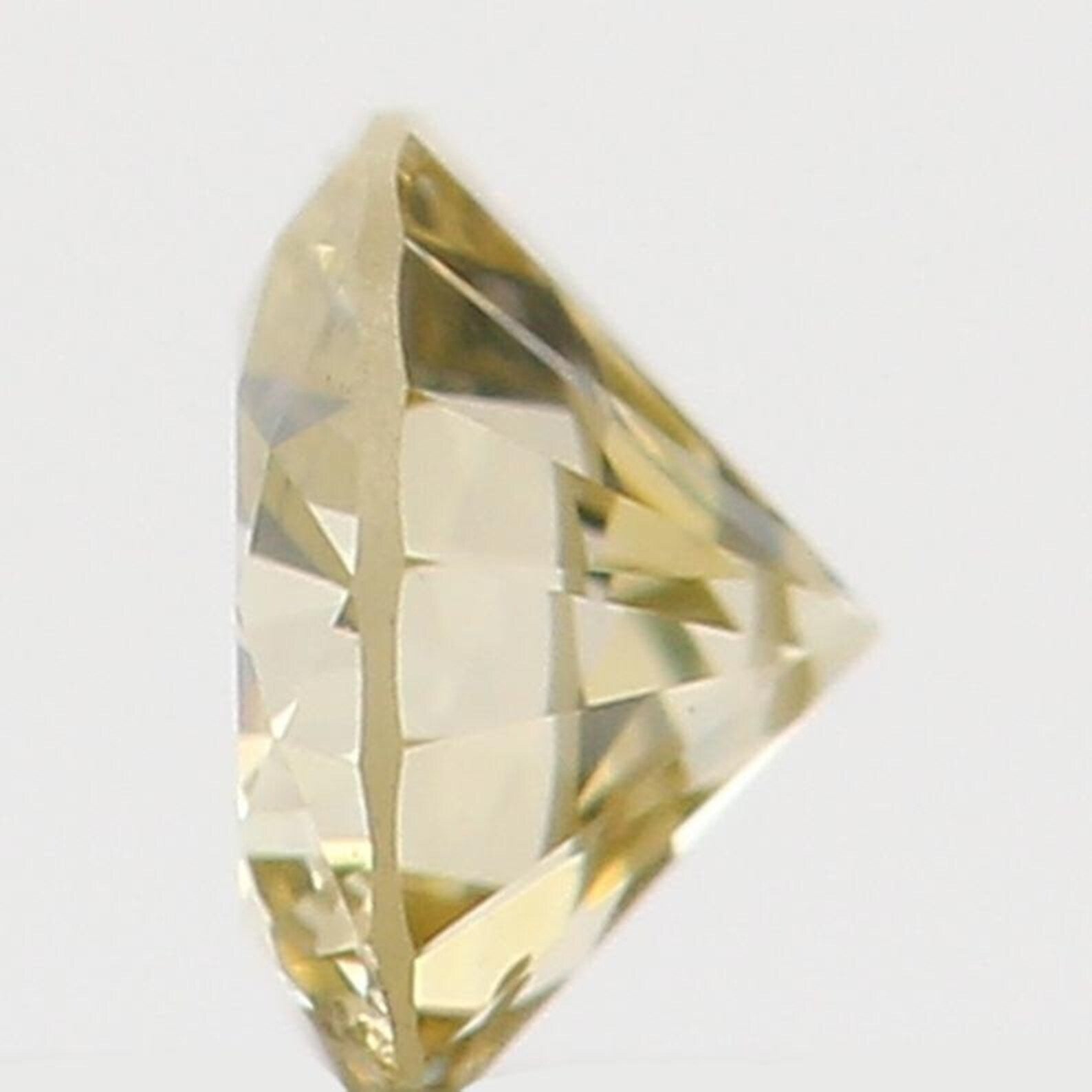 0.09 Ct Natural Loose Diamond, Light Yellow Diamond, Round Diamond, Round Brilliant Cut Diamond, Sparkling Diamond, Rustic Diamond N6476