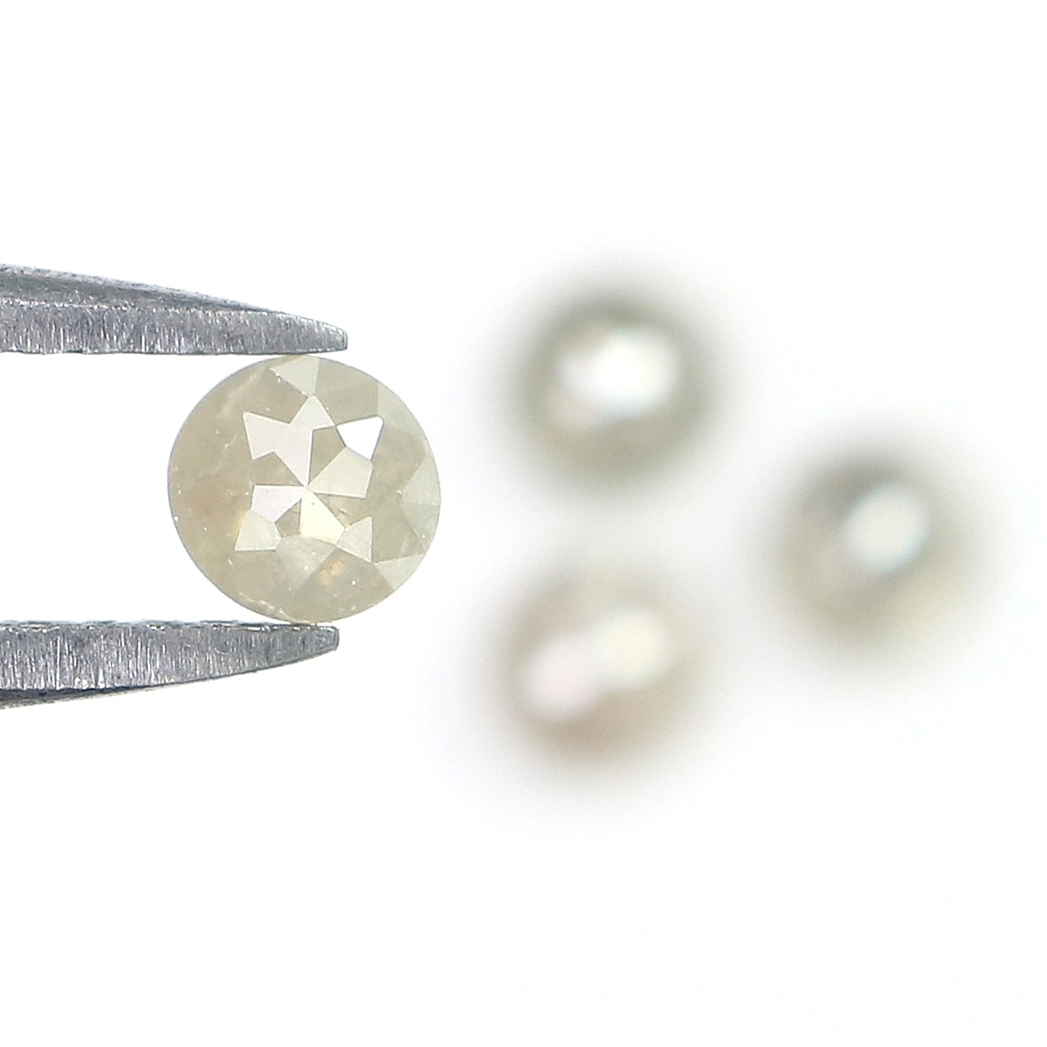 0.85 CT Natural Loose Round Rose Cut Diamond Grey Color Round Shape Diamond 3.50 MM Natural Loose Grey Color Round Rose Cut Diamond LQ6332