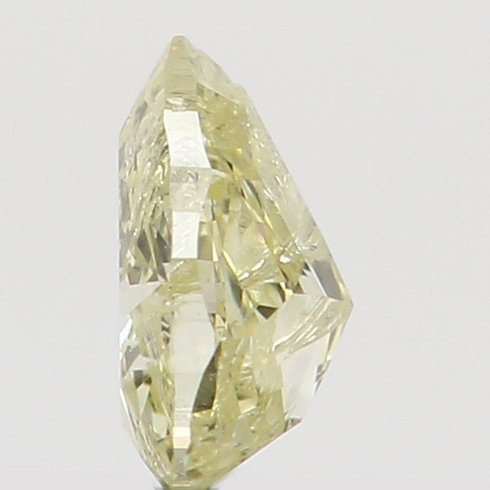 0.11 Ct Natural Loose Diamond Pear Yellow Color SI1 Clarity 3.40 MM N7322