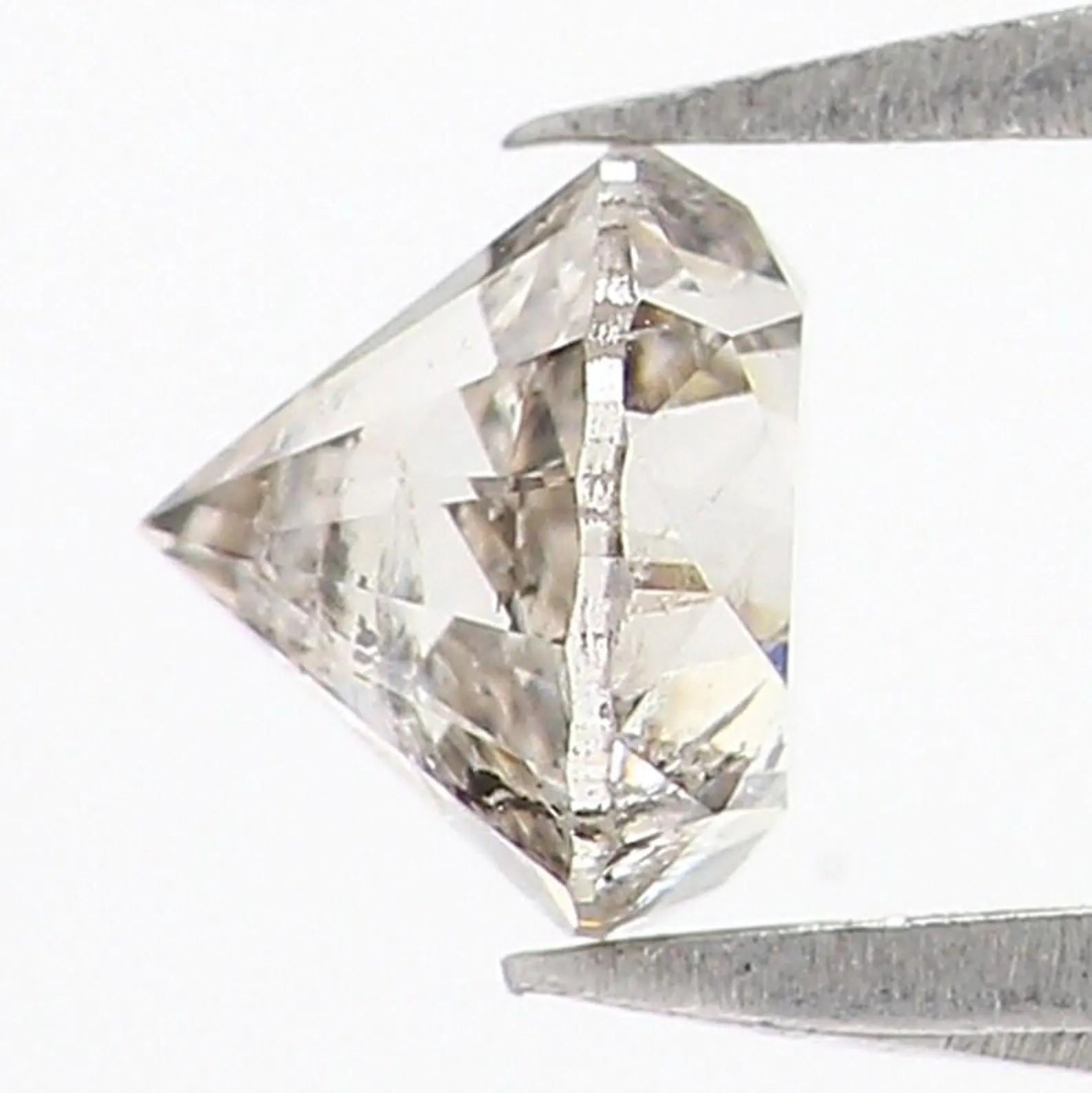 0.53 CT Natural Loose Round Shape Diamond Salt And Pepper Round Cut Diamond 4.60 MM Natural Loose Diamond Round Brilliant Cut Diamond NQ898