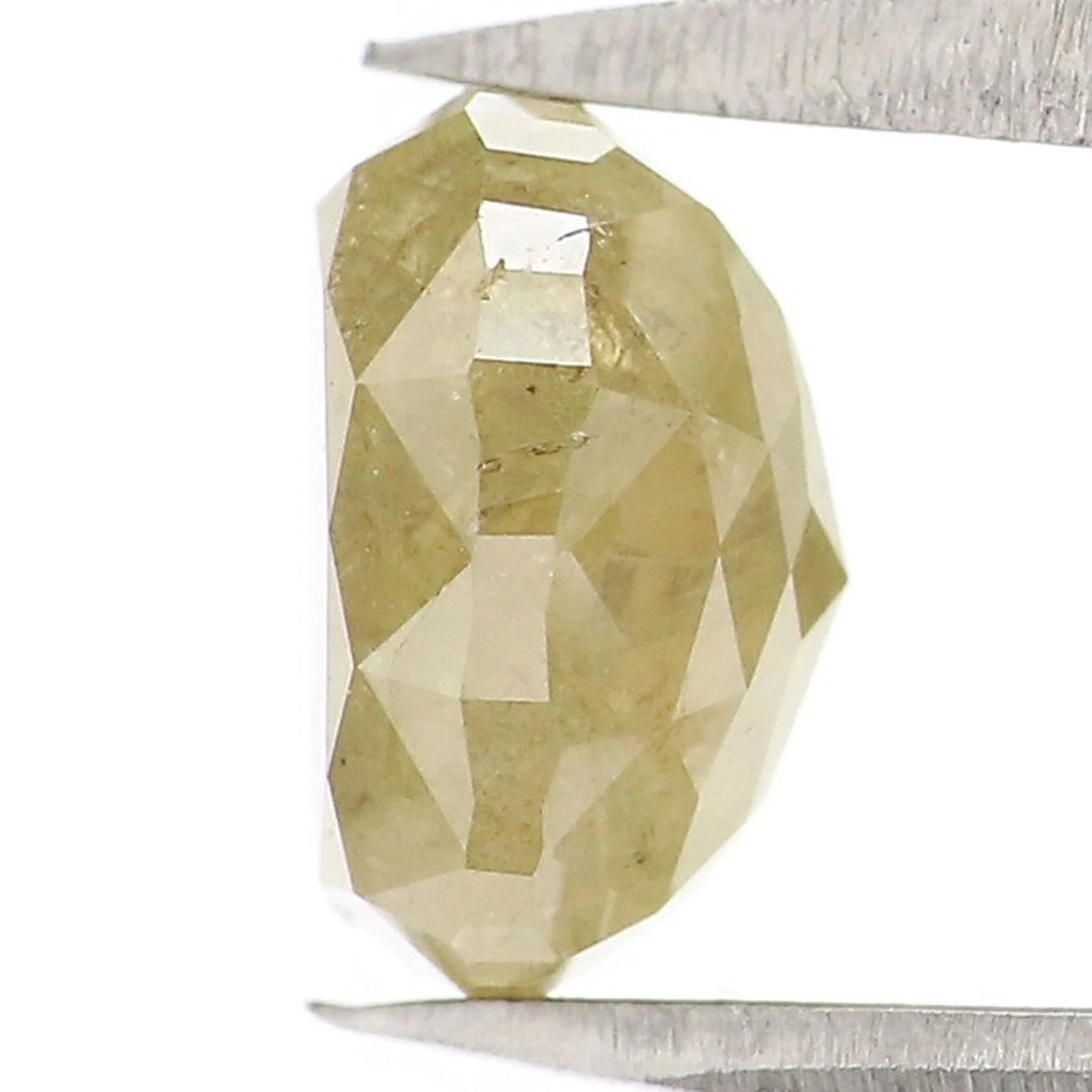 1.70 CT Natural Loose Oval Shape Diamond Yellow Color Oval Diamond 7.30 MM Natural Loose Diamond Yellow Color Oval Rose Cut Diamond NQ2386