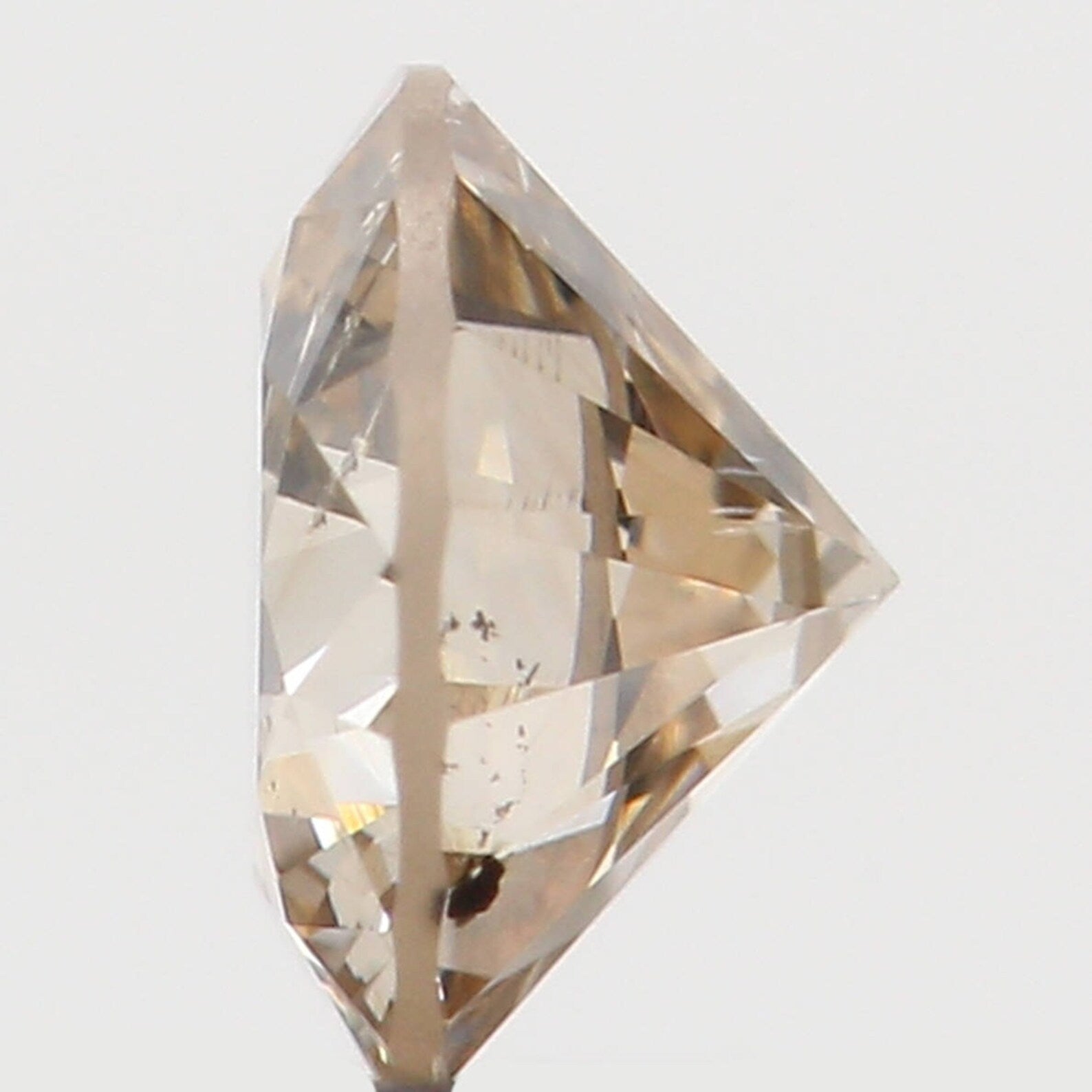 0.23 Ct Natural Loose Diamond Round Brown Color SI2 Clarity 3.90 MM N7669