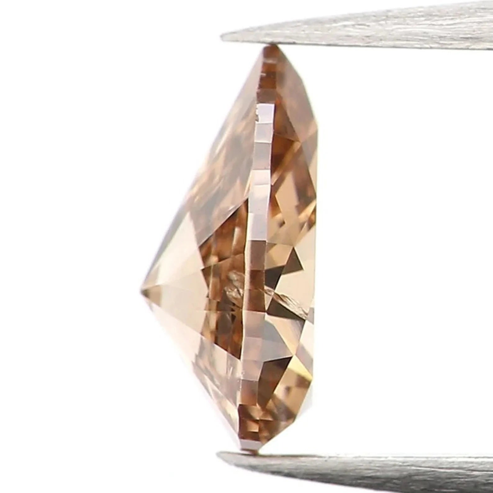 0.38 Ct Natural Loose Pear Shape Diamond Brown Color Pear Cut Diamond 6.00 MM Natural Diamond Brown Color Pear Brilliant Cut Diamond NQ1249