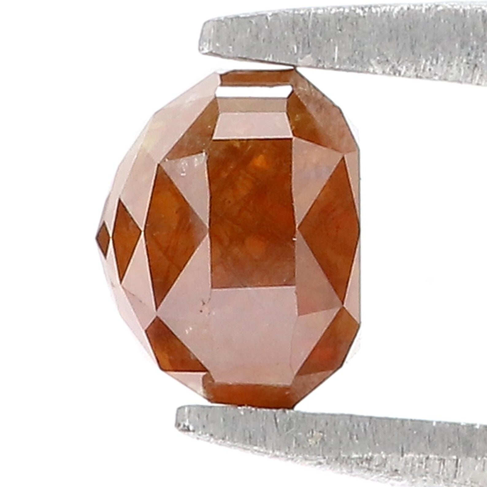 1.27 Ct Natural Loose Cushion Shape Diamond Brown Color Cushion Cut Diamond 5.30 MM Natural Loose Diamond Cushion Rose Cut Diamond QN9211