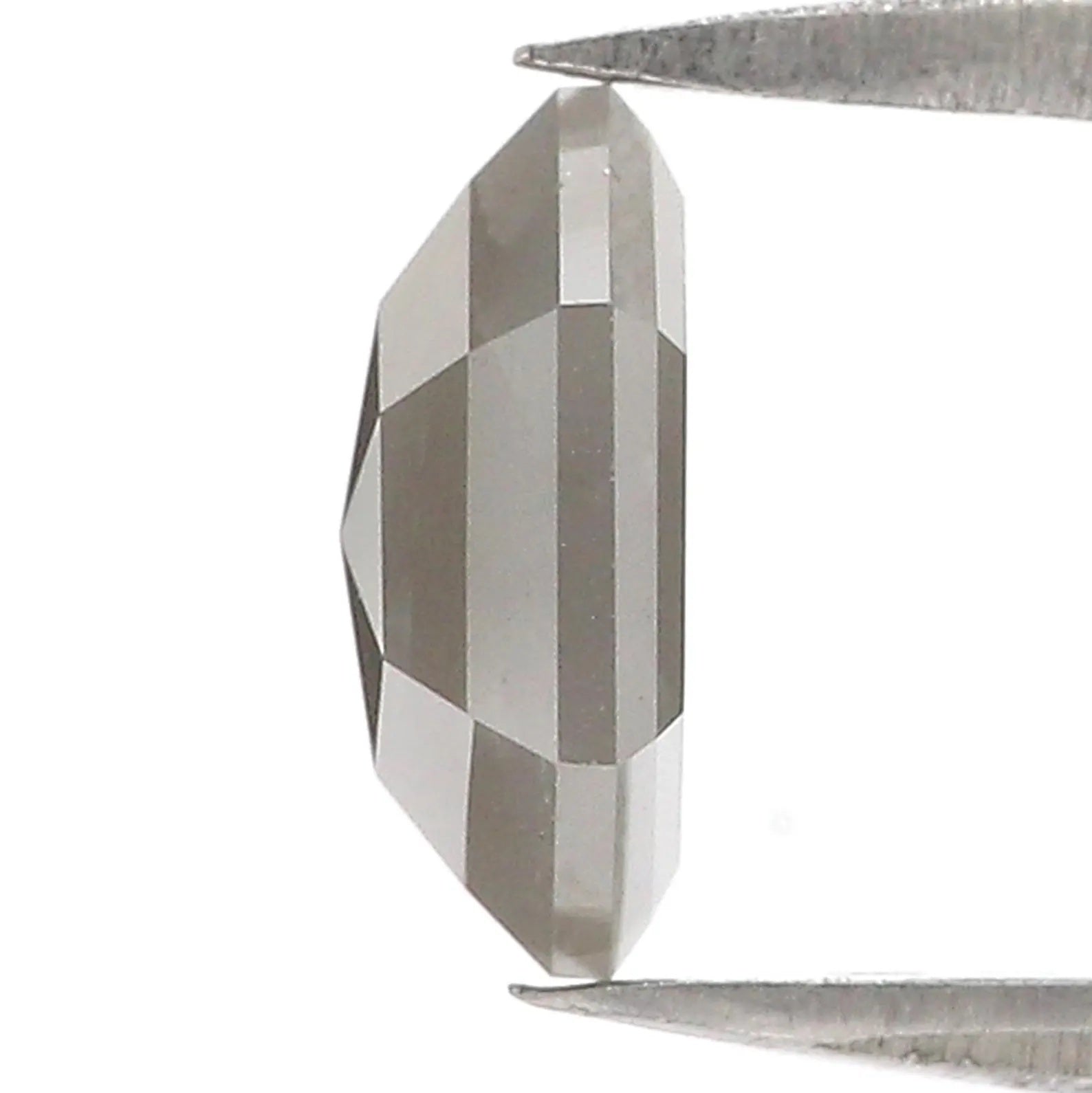 1.77 Ct Natural Loose Hexagon Shape Diamond Grey Color Hexagon Cut Diamond 8.60 MM Natural Loose Grey Color Hexagon Rose Cut Diamond NQ1389