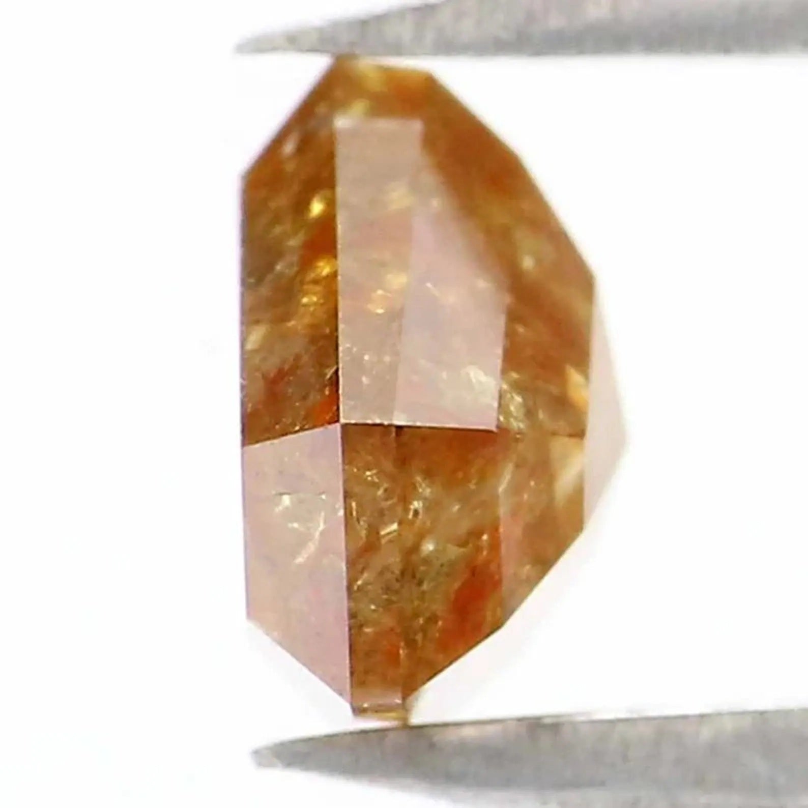 1.03 CT Natural Loose Shield Shape Diamond Yellow Color Shield Cut Diamond 5.80 MM Natural Loose Brown Color Shield Rose Cut Diamond NQ987